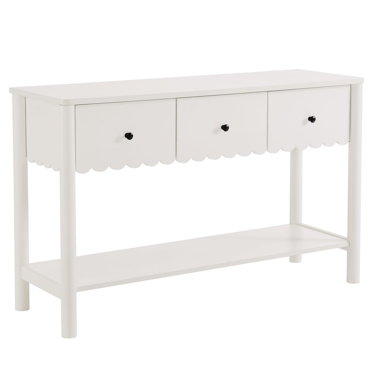 Emmeline 3-Drawer Scalloped Console Table by Modway FredCo