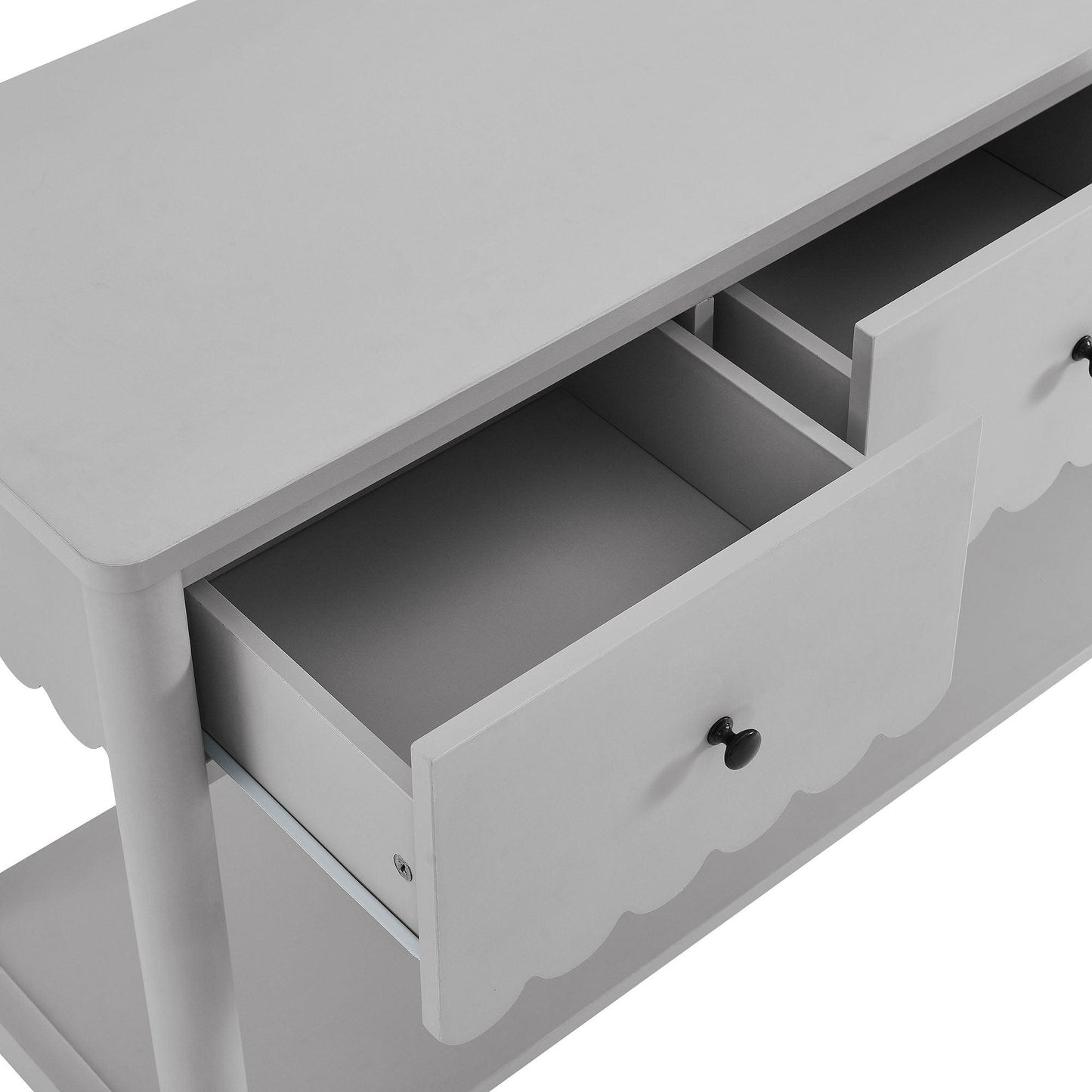 Emmeline 3-Drawer Scalloped Console Table by Modway FredCo