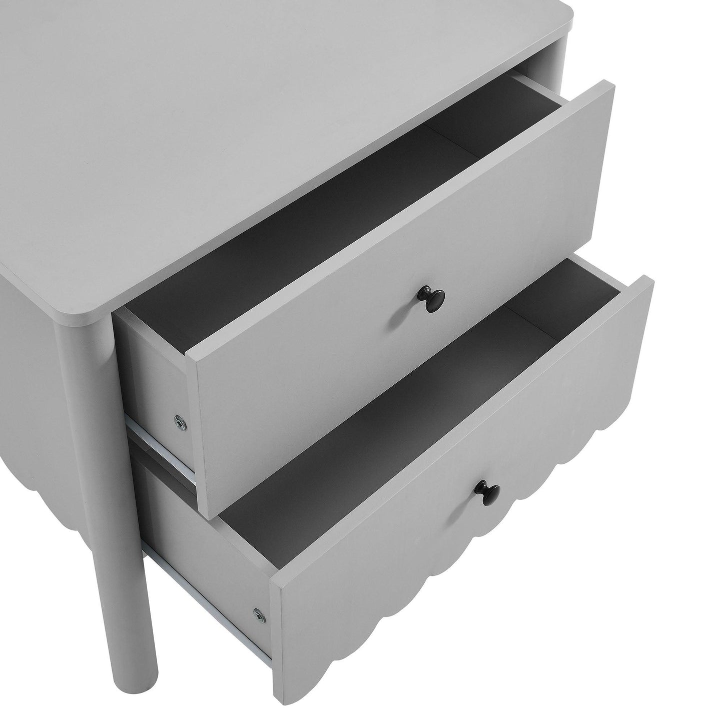 Emmeline Scalloped 2-Drawer Nightstand by Modway FredCo
