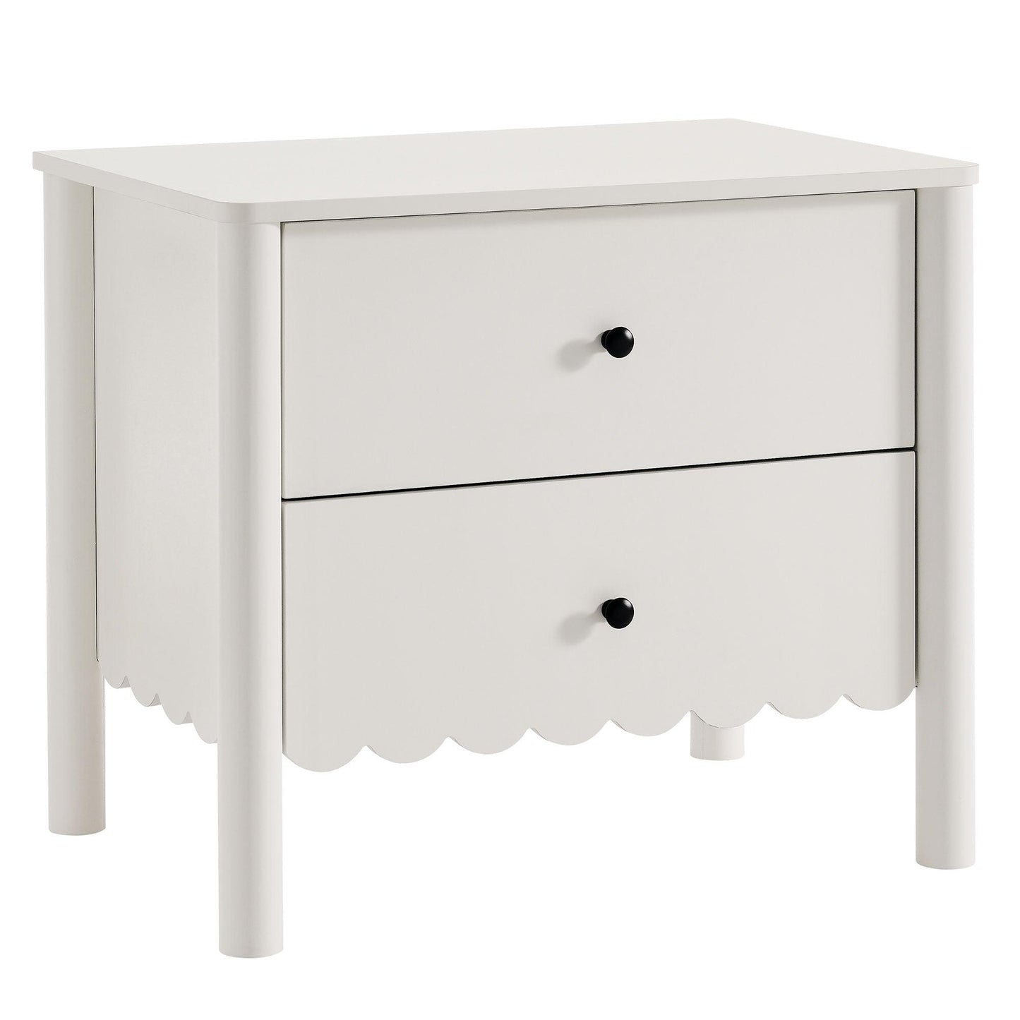 Emmeline Scalloped 2-Drawer Nightstand by Modway FredCo