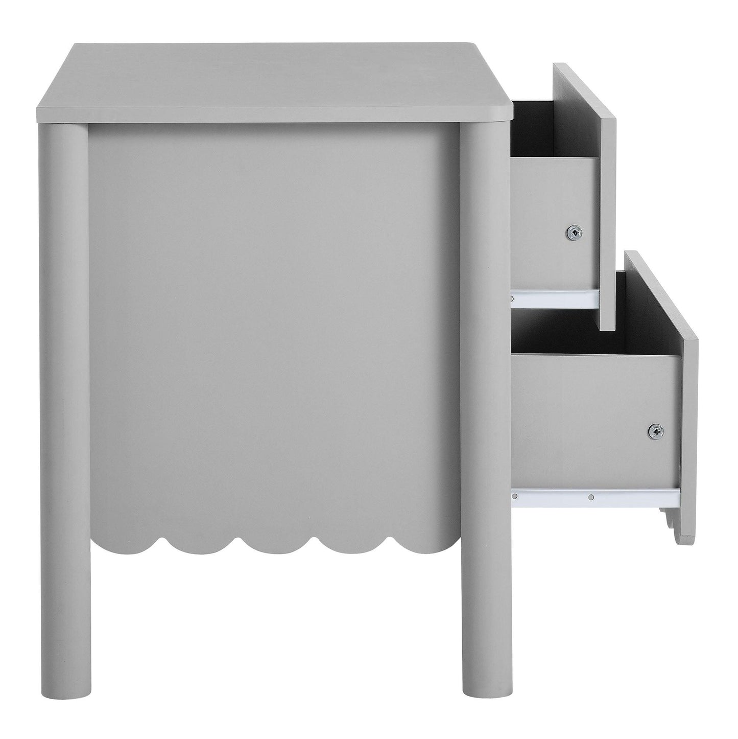 Emmeline Scalloped 2-Drawer Nightstand by Modway FredCo