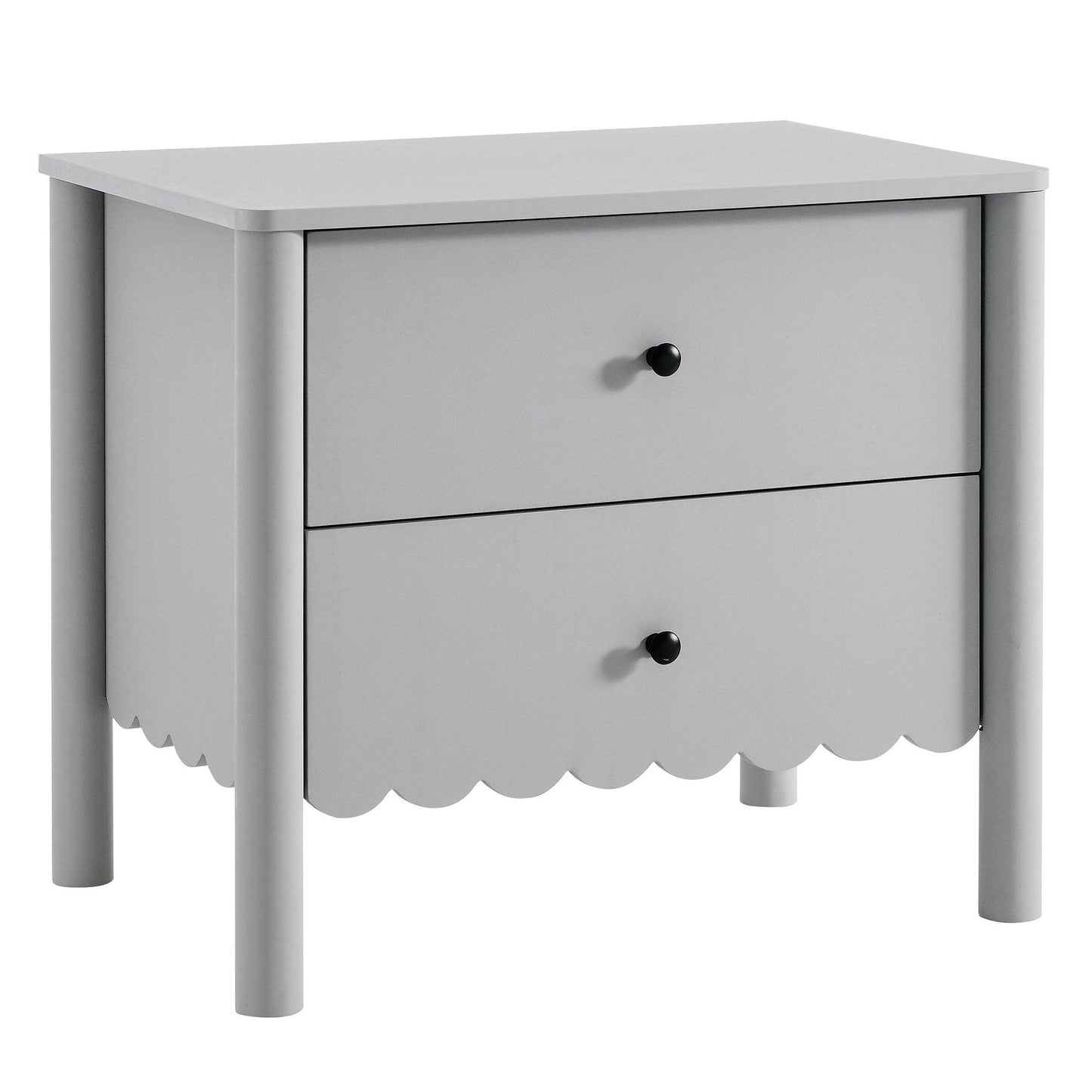 Emmeline Scalloped 2-Drawer Nightstand by Modway FredCo