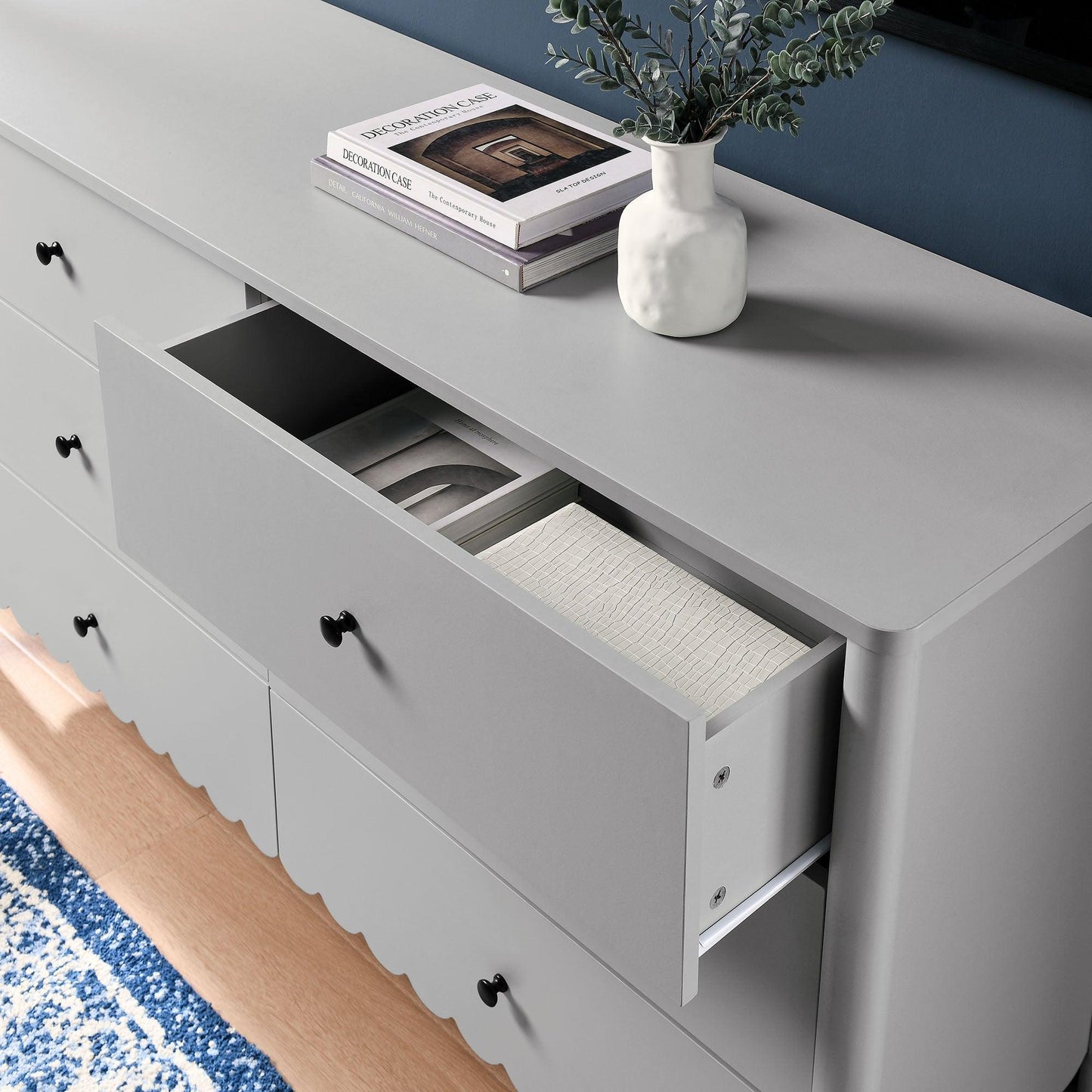Emmeline Scalloped 6-Drawer Dresser by Modway FredCo