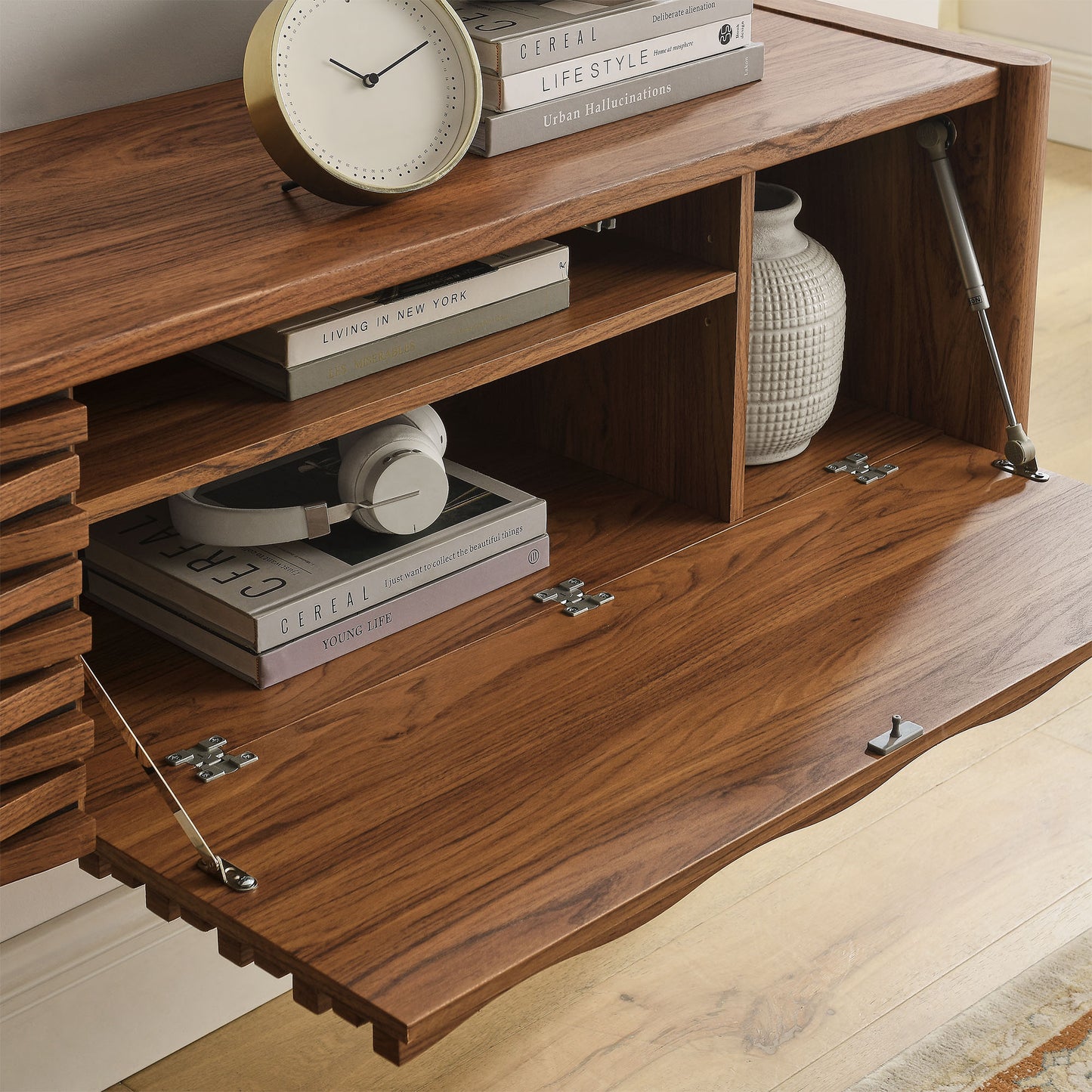 Emric Wave 71" Wall-Mounted TV Cabinet by Modway EEI-7352 FredCo