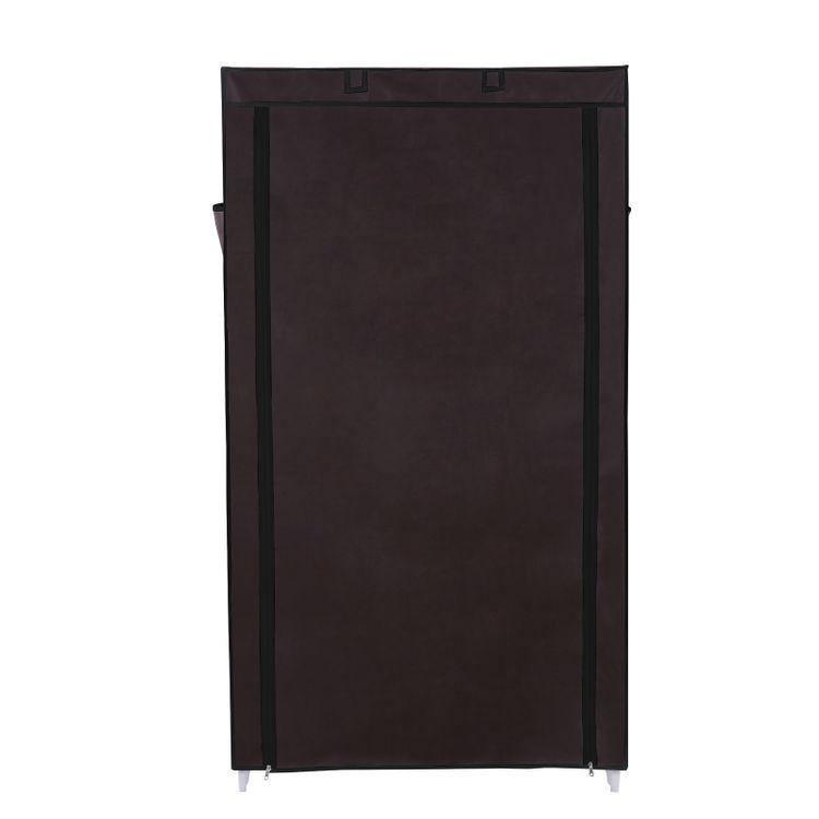 Enclosed Shoe Storage Cabinet Dark Brown FredCo