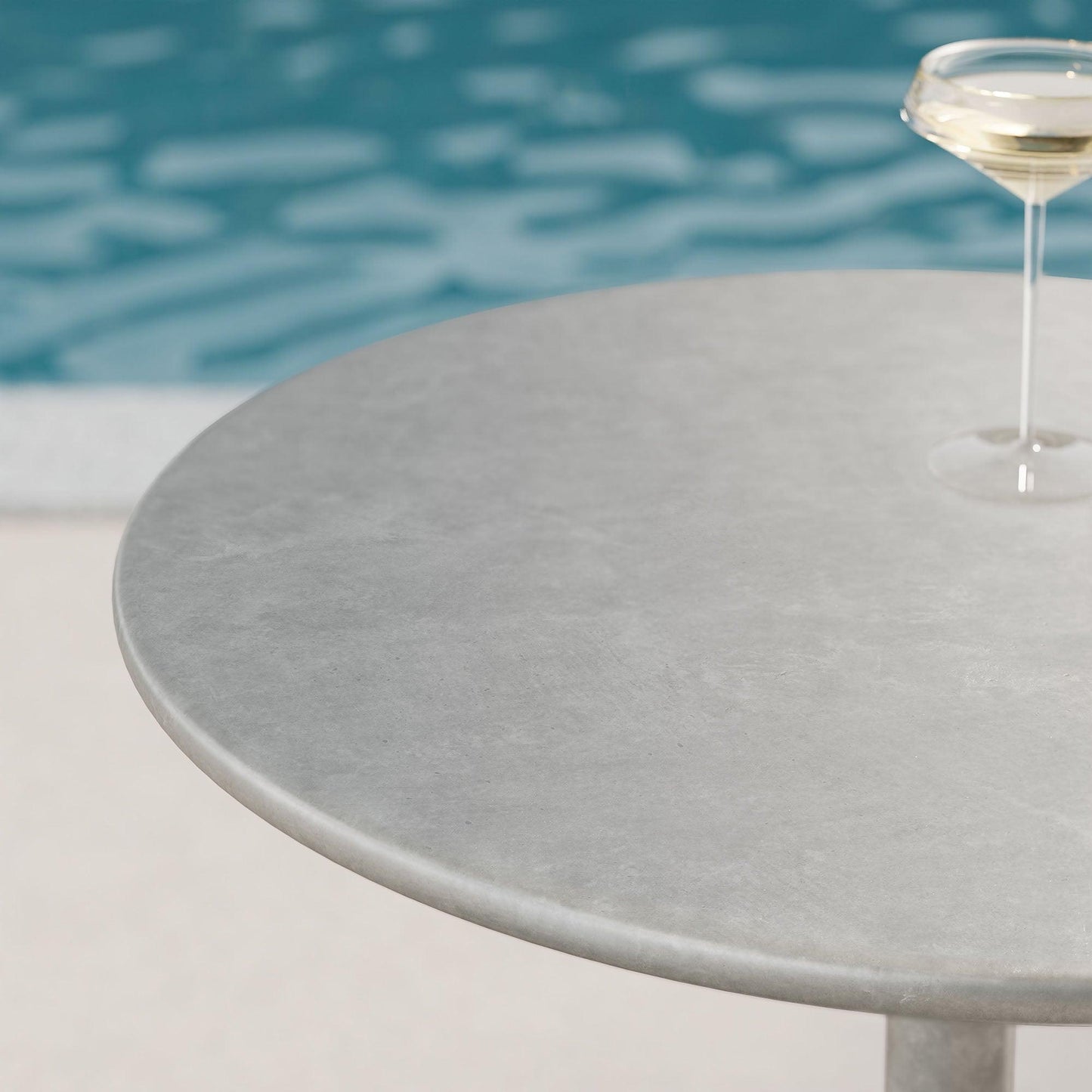 Esme Outdoor Patio Outdoor Patio Concrete Side Table by Modway FredCo