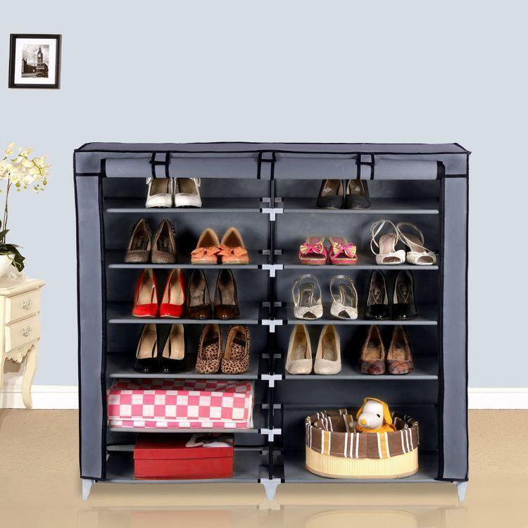 Fabric Cover Shoe Rack FredCo