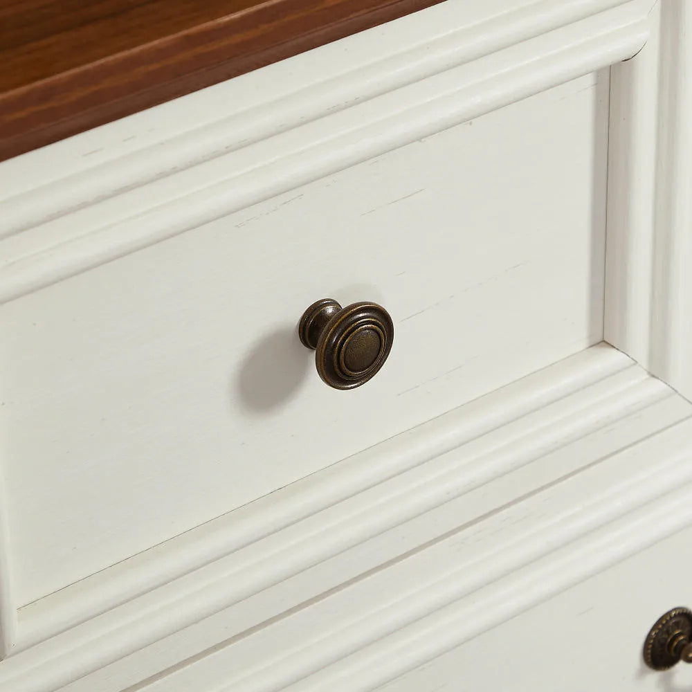 Farmhouse 7 Drawers Dresser for Bedroom, Rustic Chest of Drawers FredCo