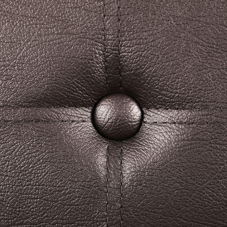 Faux Leather Ottoman Bench FredCo