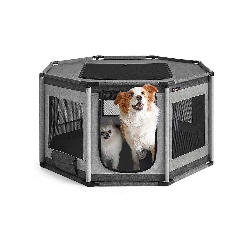Feandrea Dog Playpen with Oxford Fabric Dog Fence FredCo