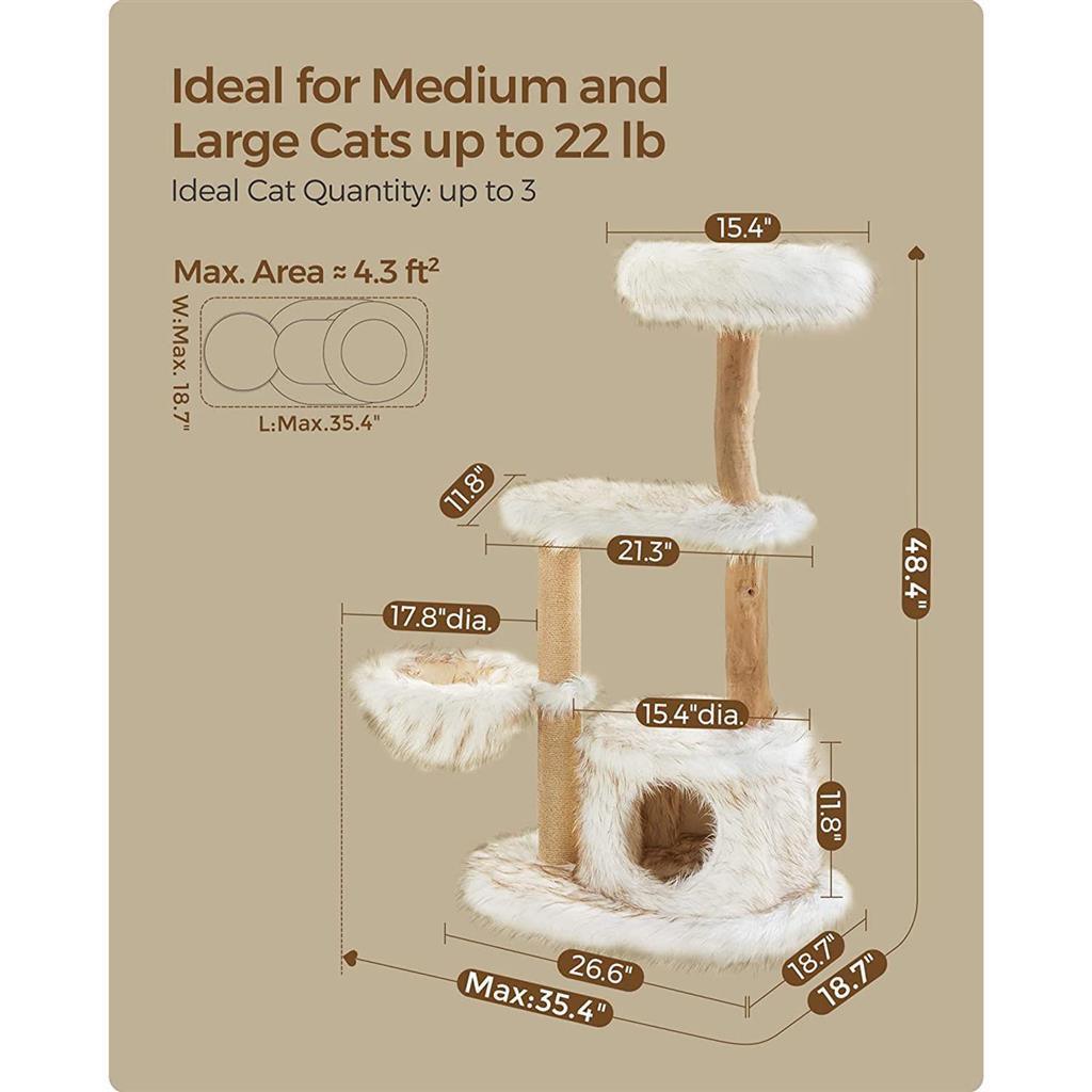 Feandrea Modern Wood Cat Tree FredCo