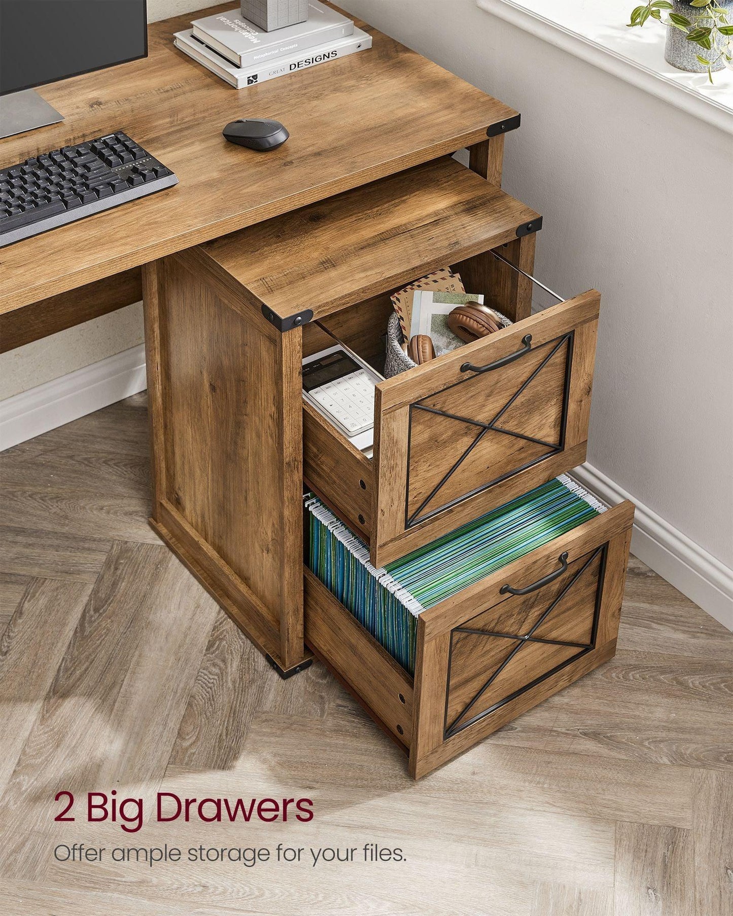 File Cabinet with 2 File Drawers FredCo