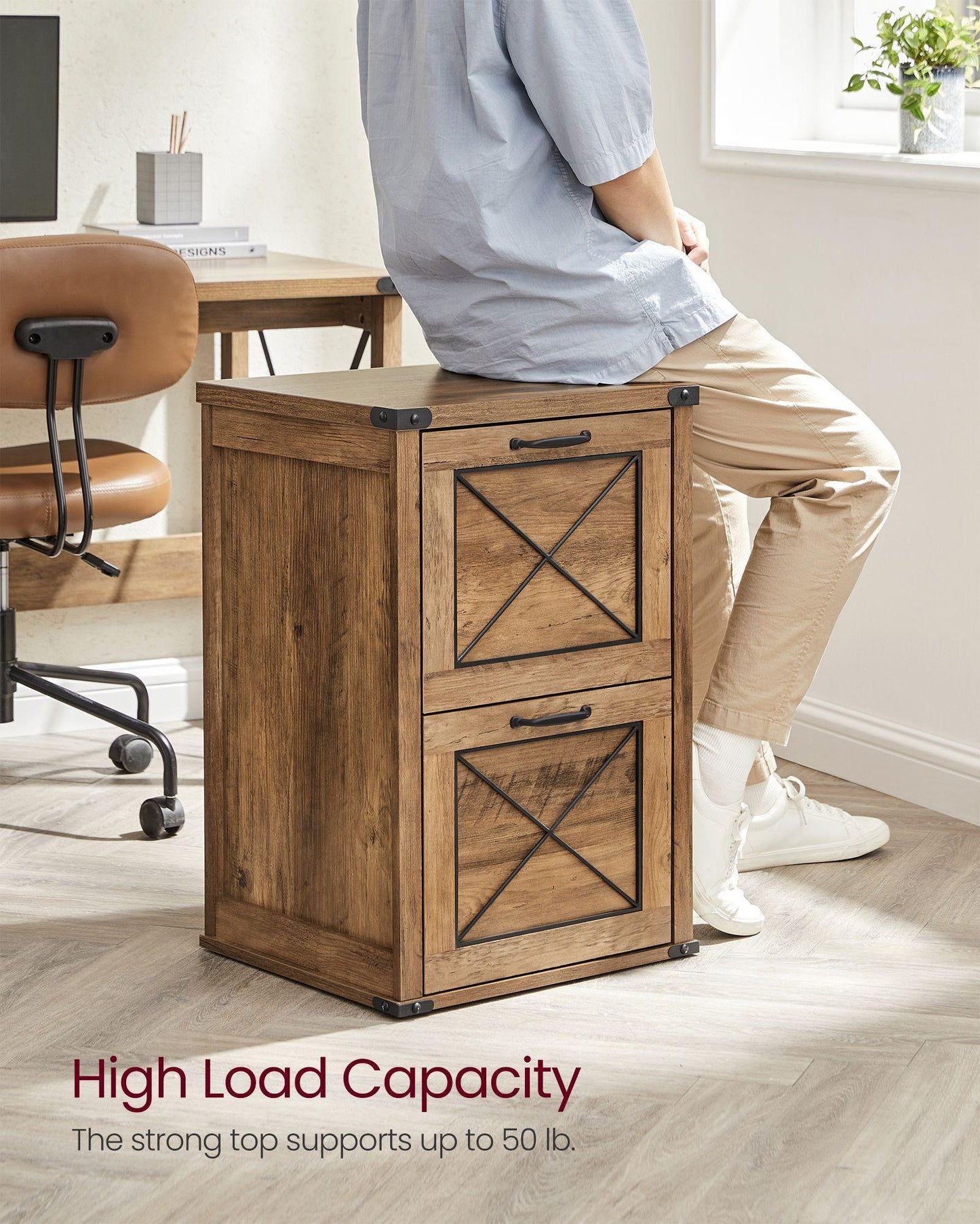 File Cabinet with 2 File Drawers FredCo