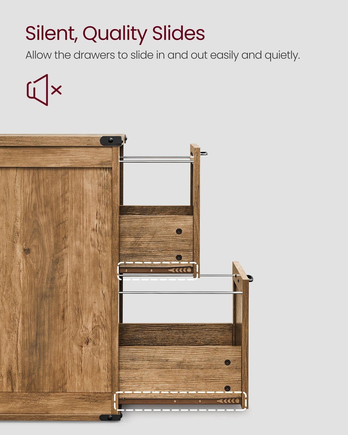 File Cabinet with 2 File Drawers FredCo