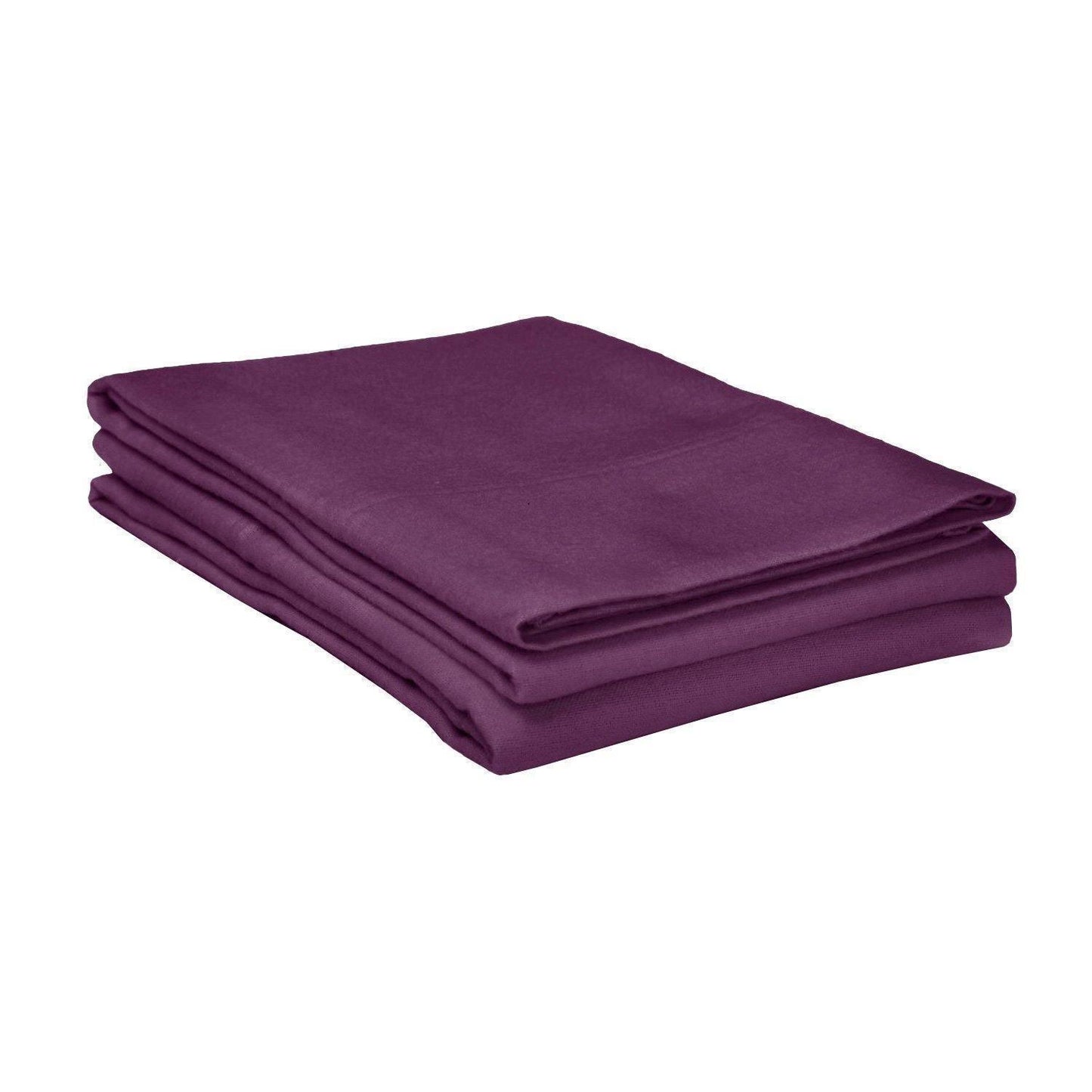 Flannel 100% Cotton Bedroom Favorite Solid Pillowcase Set FredCo