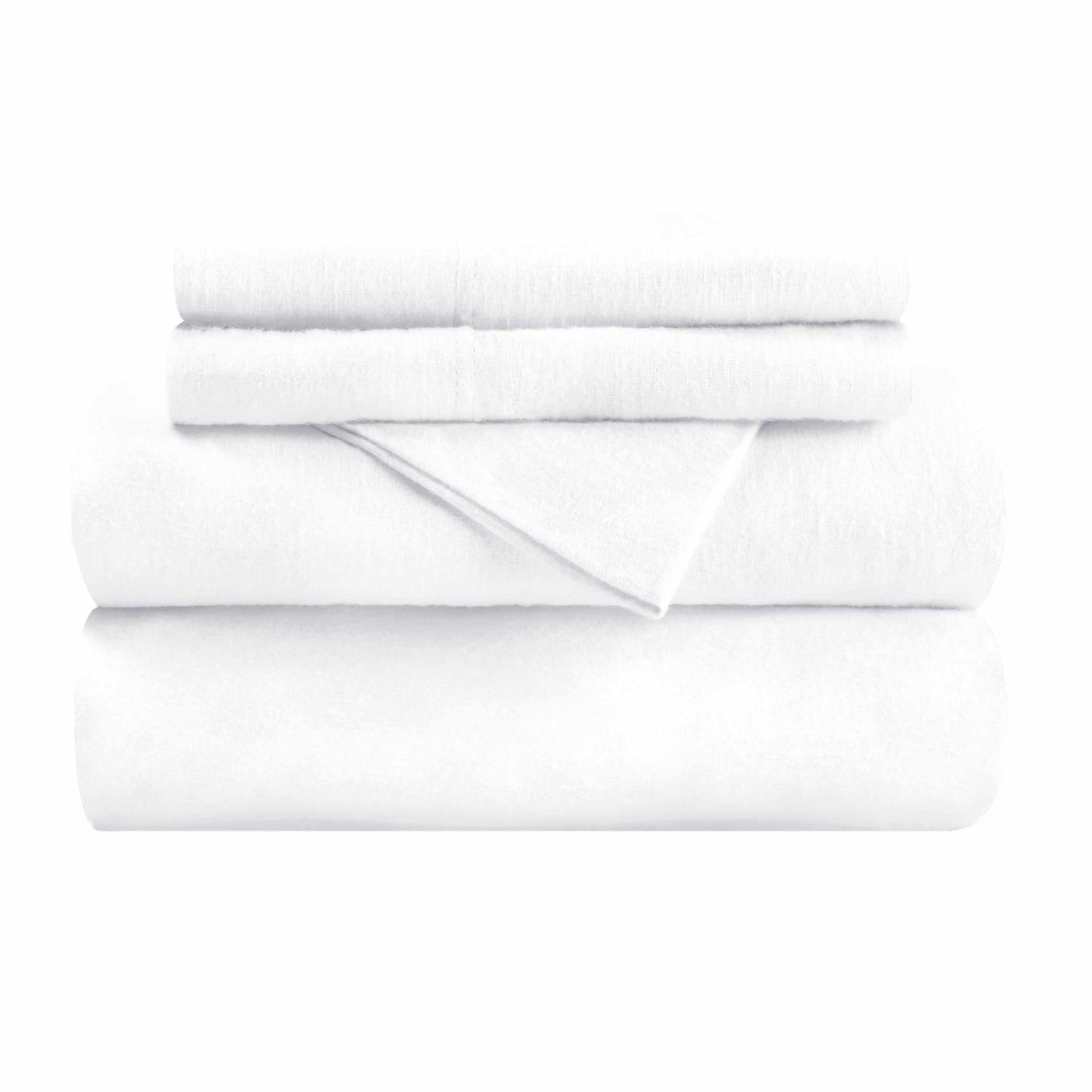 Flannel 100% Cotton Winter Favorite Deep Pocket Solid Sheet Set FredCo