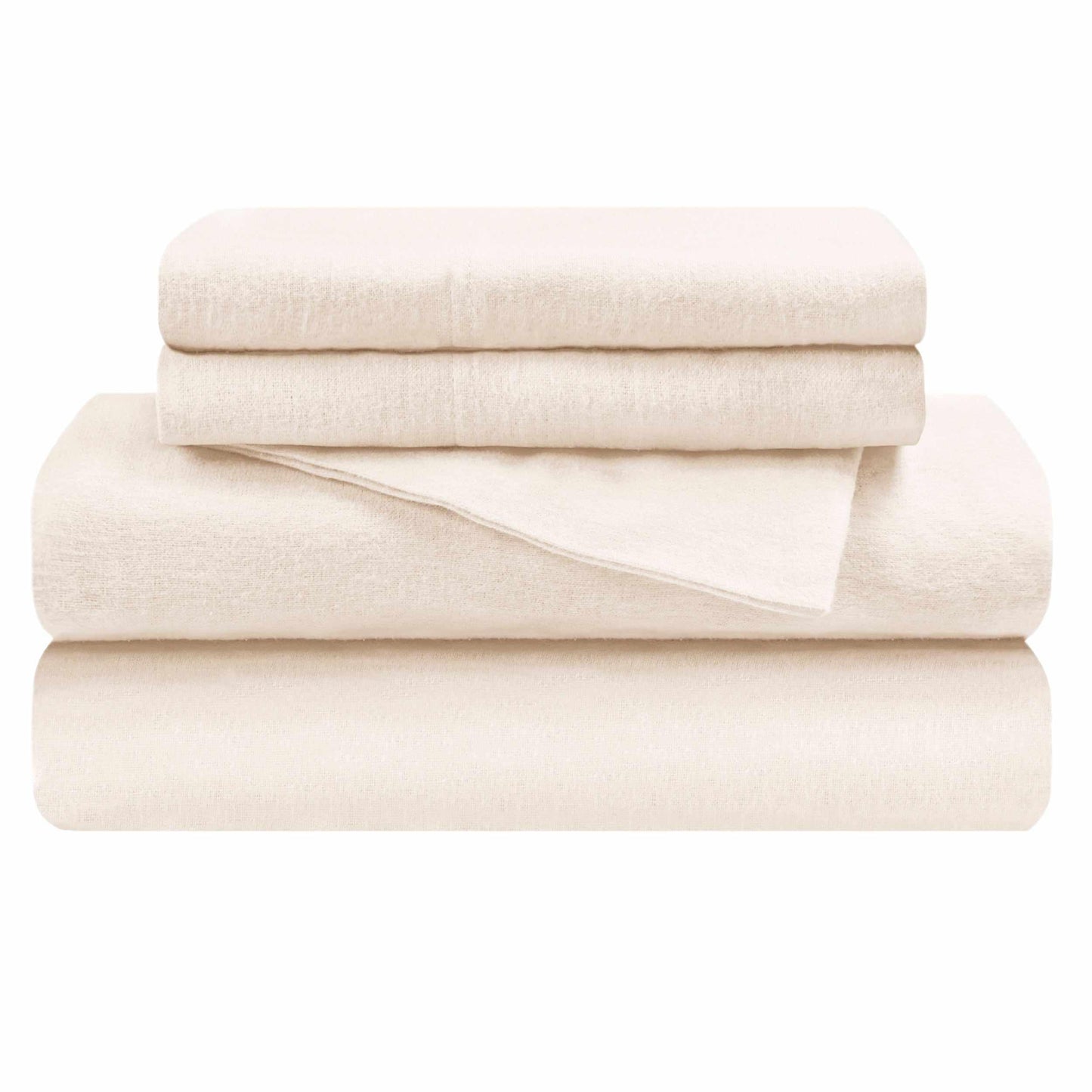 Flannel 100% Cotton Winter Favorite Deep Pocket Solid Sheet Set FredCo