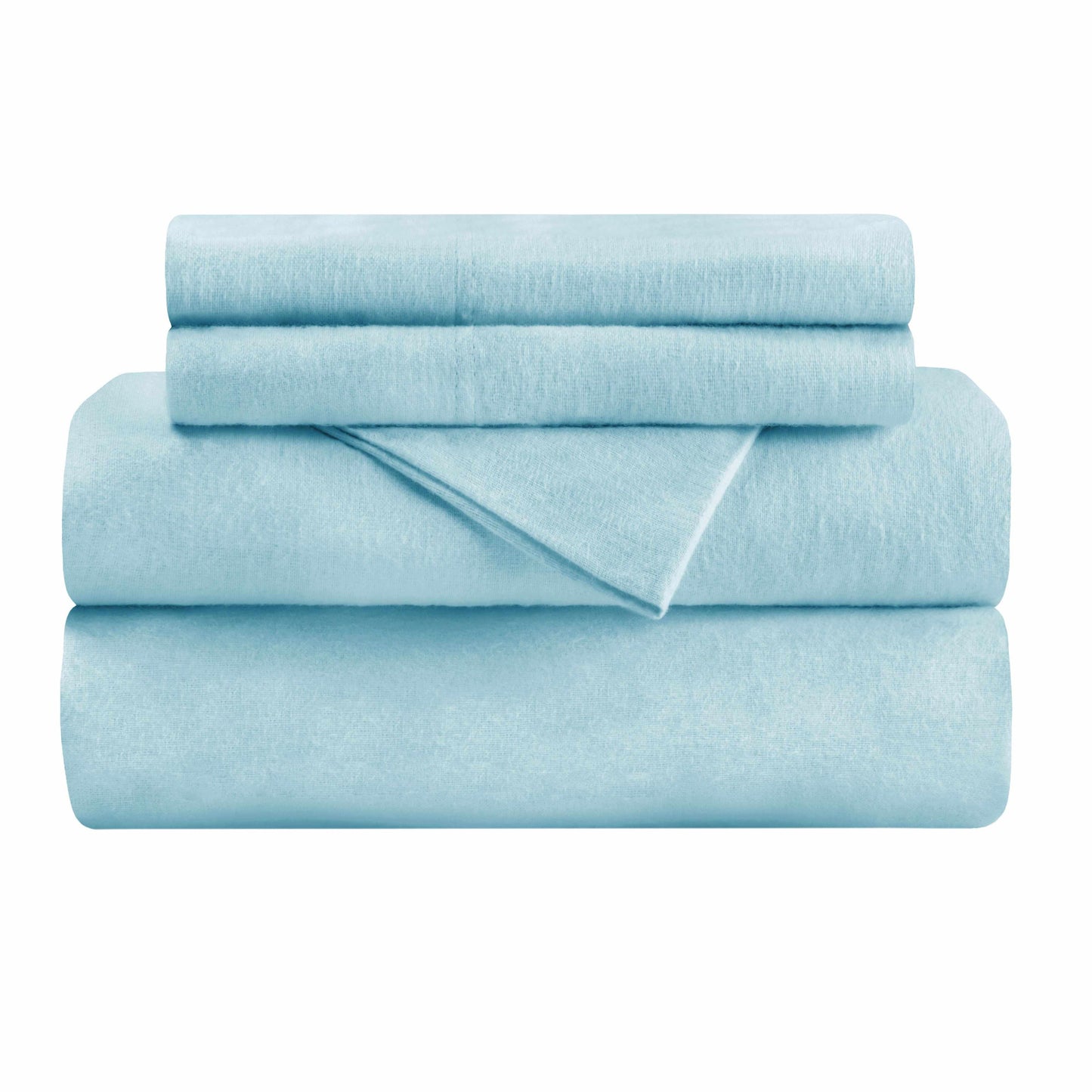 Flannel 100% Cotton Winter Favorite Deep Pocket Solid Sheet Set FredCo