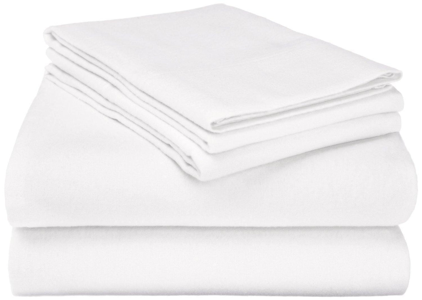 Flannel 100% Cotton Winter Favorite Deep Pocket Solid Sheet Set FredCo