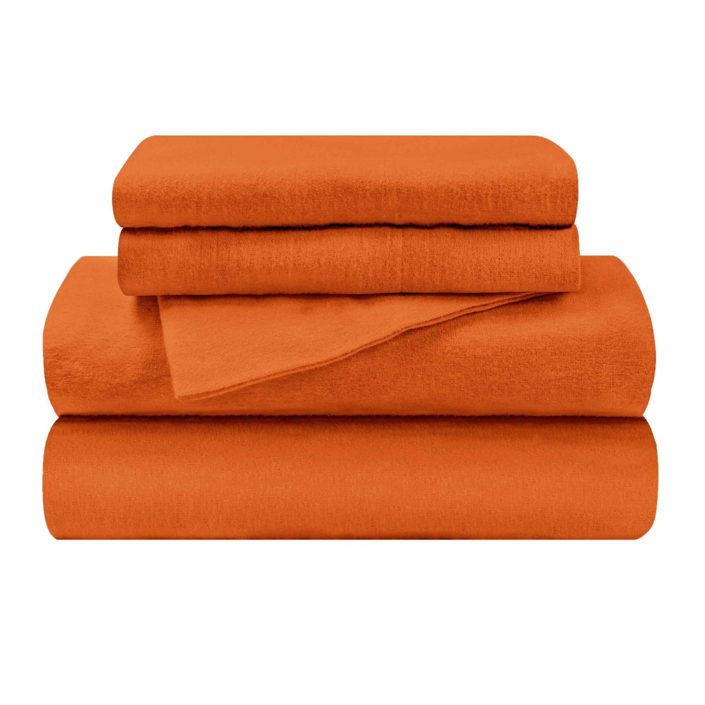 Flannel 100% Cotton Winter Favorite Deep Pocket Solid Sheet Set FredCo