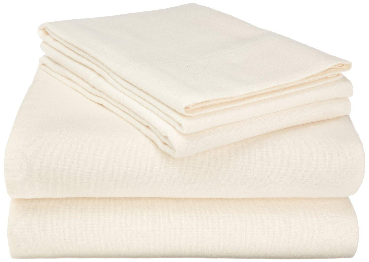 Flannel 100% Cotton Winter Favorite Deep Pocket Solid Sheet Set FredCo