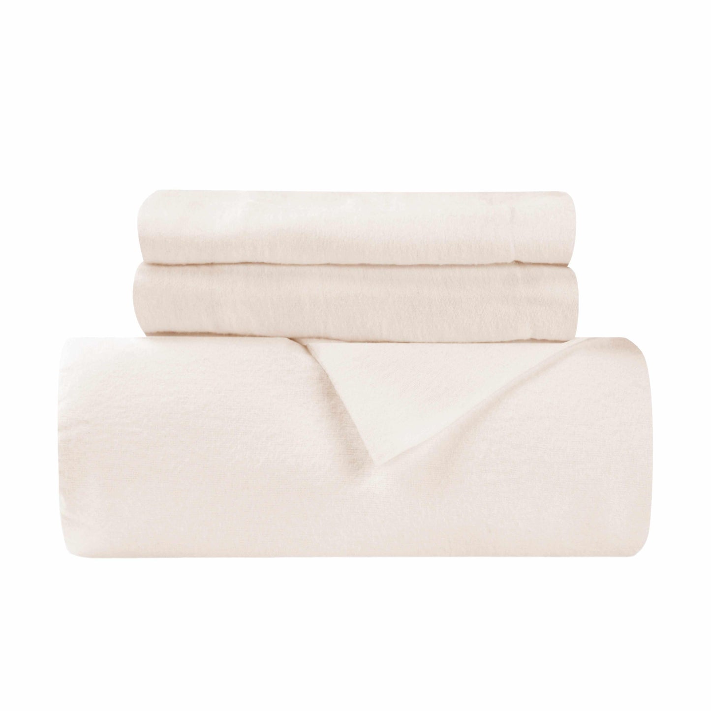 Flannel Solid Color Duvet Cover and Pillow Sham Set FredCo