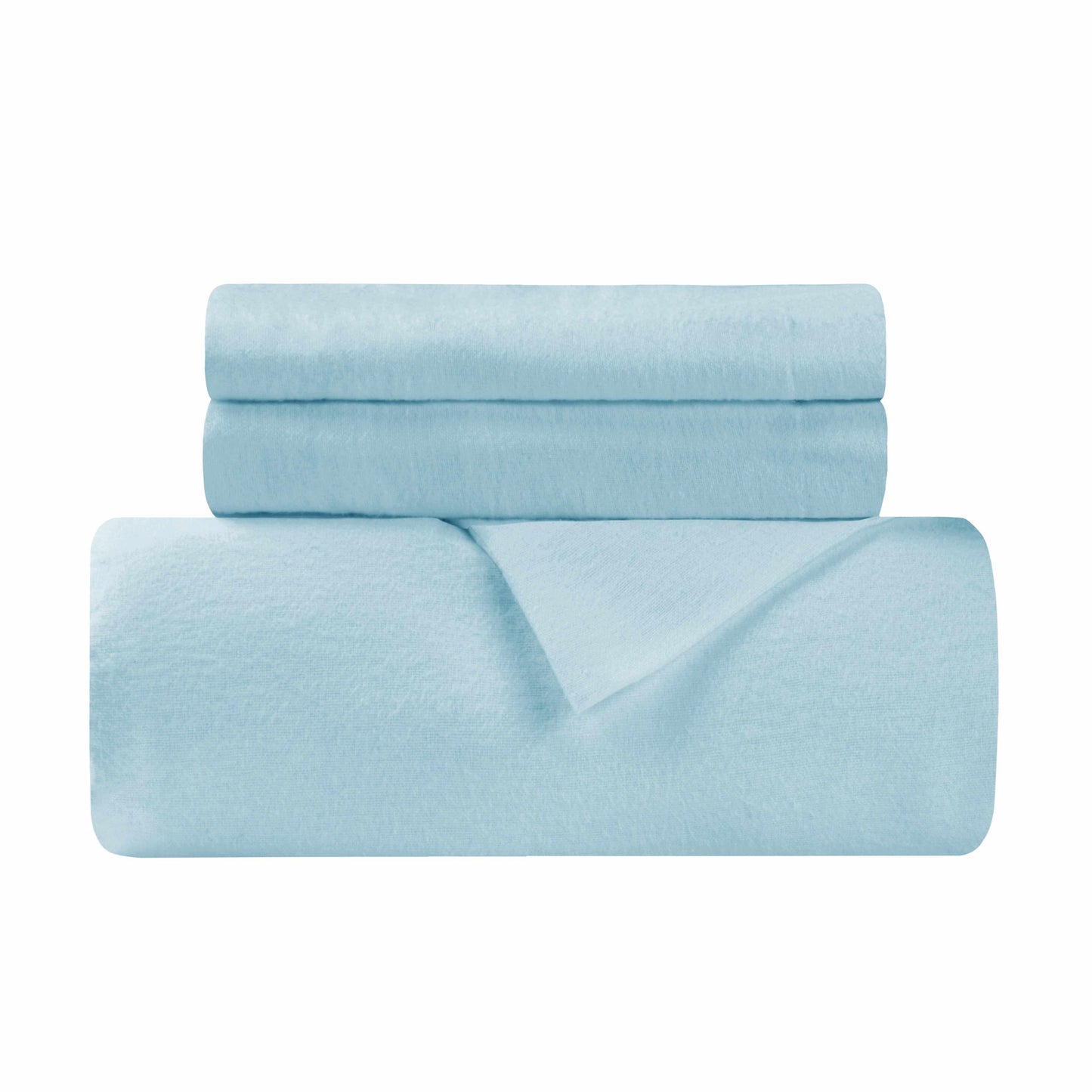 Flannel Solid Color Duvet Cover and Pillow Sham Set FredCo