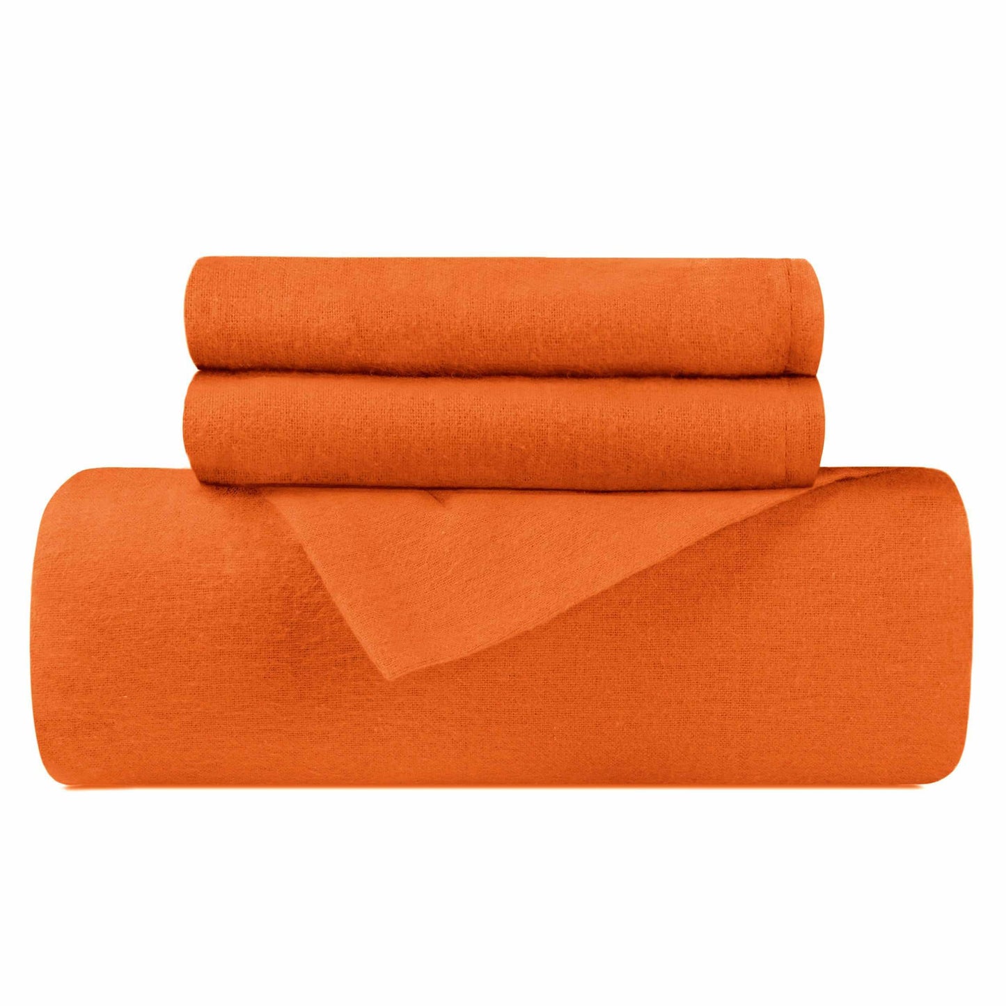 Flannel Solid Color Duvet Cover and Pillow Sham Set FredCo