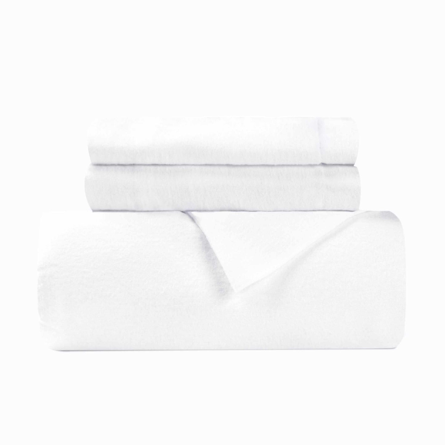Flannel Solid Color Duvet Cover and Pillow Sham Set FredCo