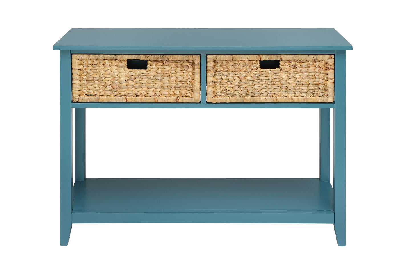 Flavius Teal Finish Console Table FredCo