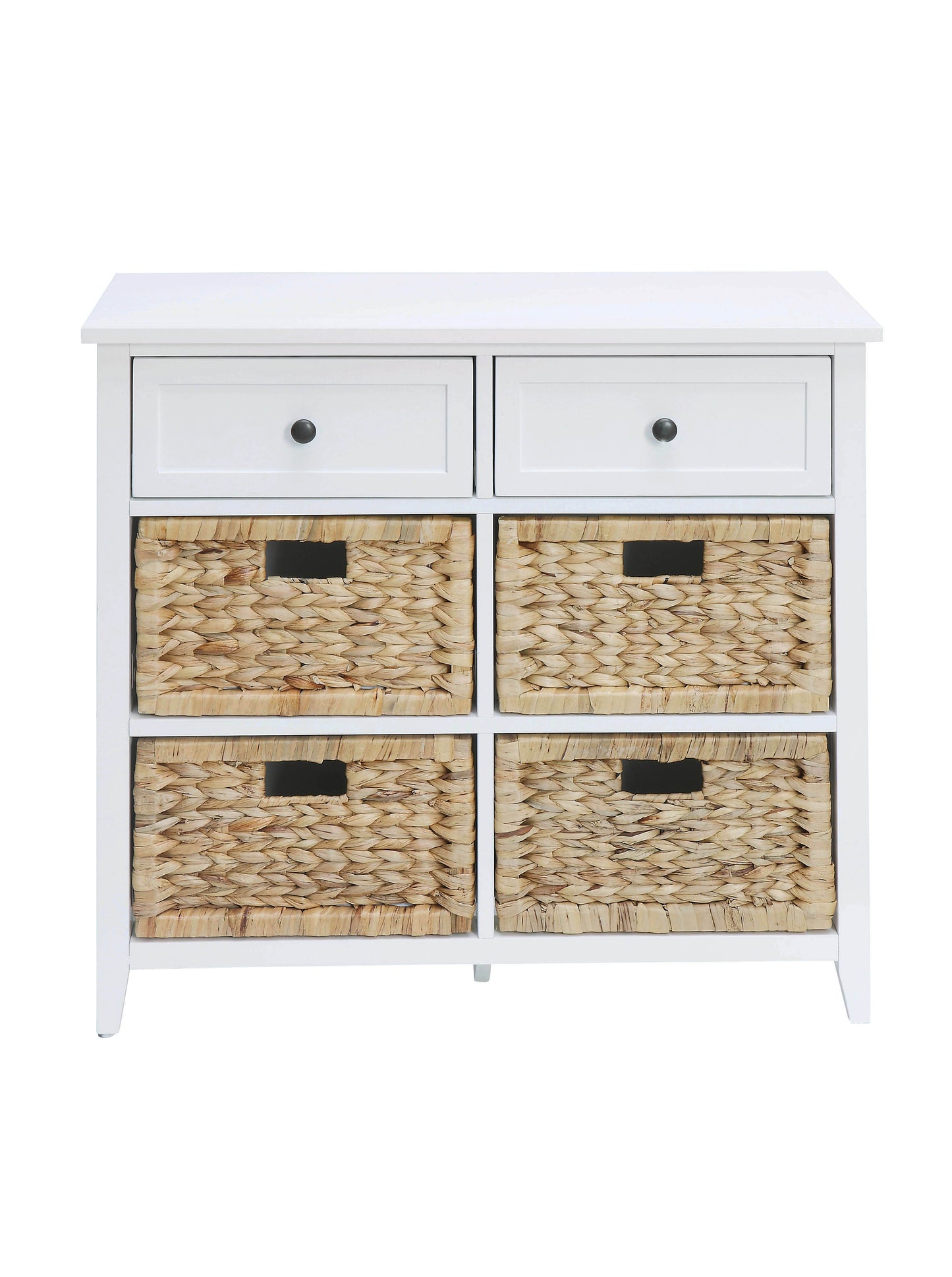 Flavius White Finish Console Cabinet FredCo