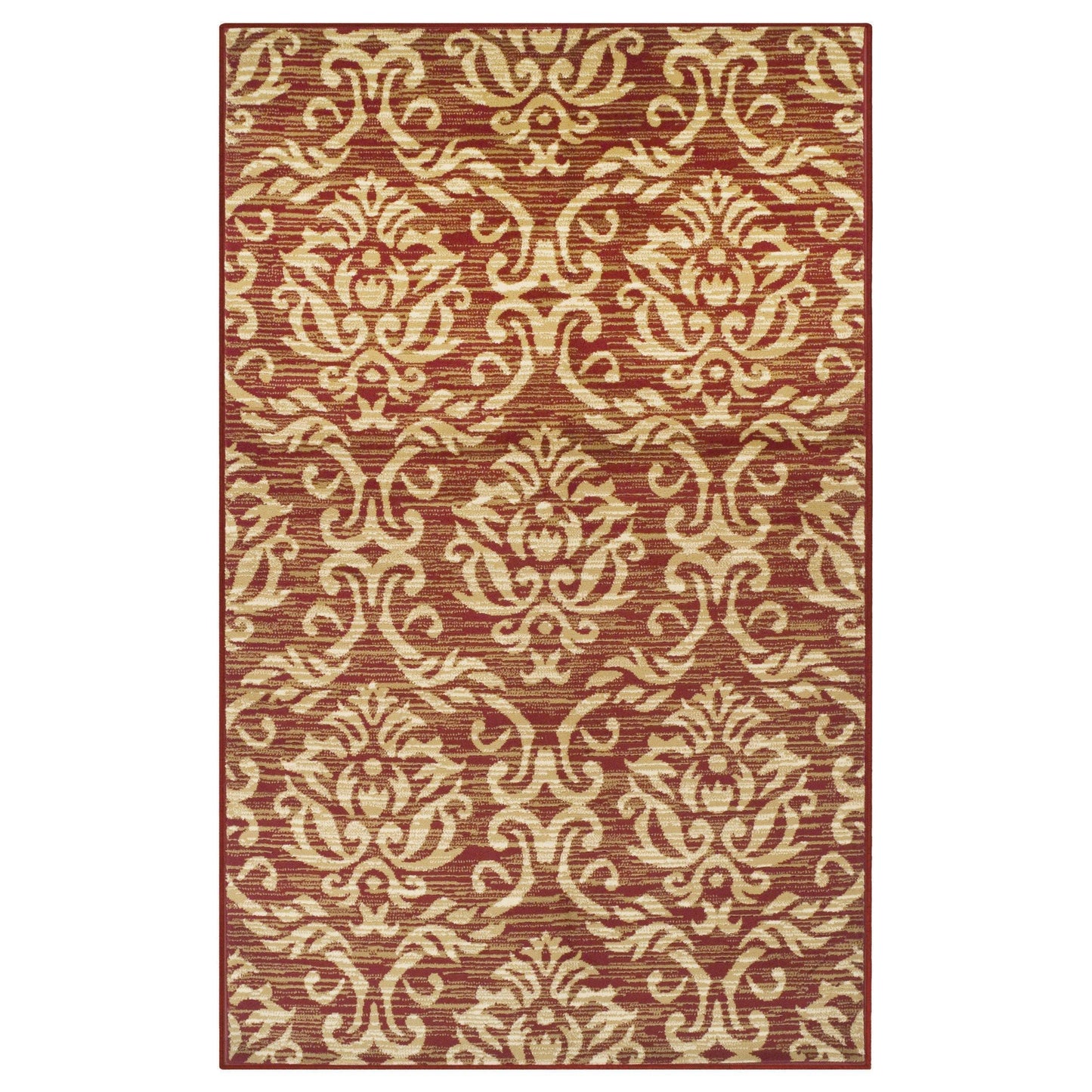 Fleur Vintage Baroque Damask Rug FredCo