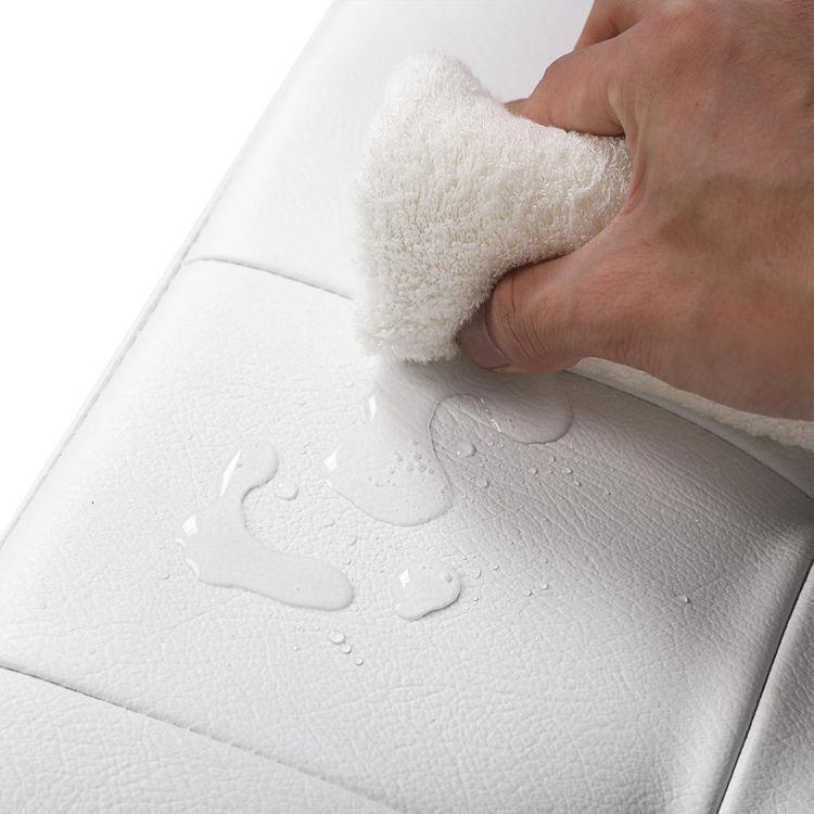 Flipping Lid White Ottoman 30” FredCo