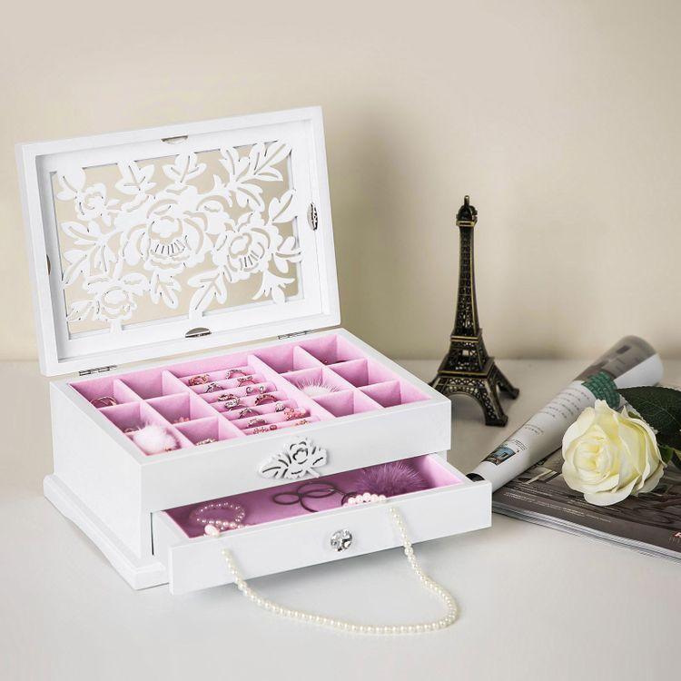 Flower Carving Jewelry Organizer FredCo