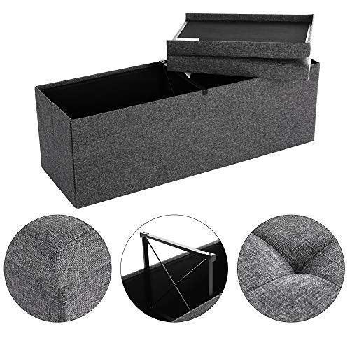 Folding Storage Ottoman Bench FredCo