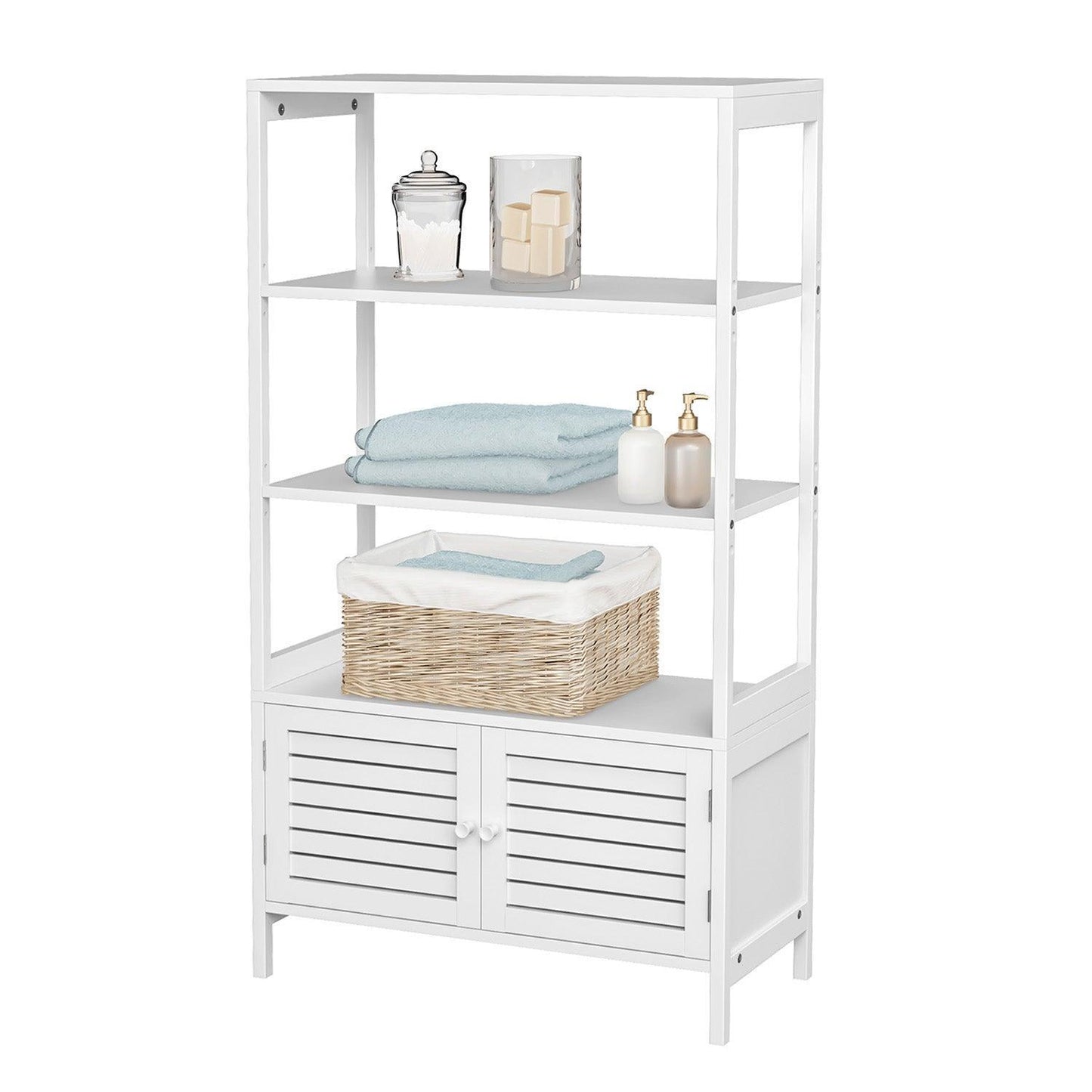 Free-Standing Tall Bathroom Cabinet FredCo