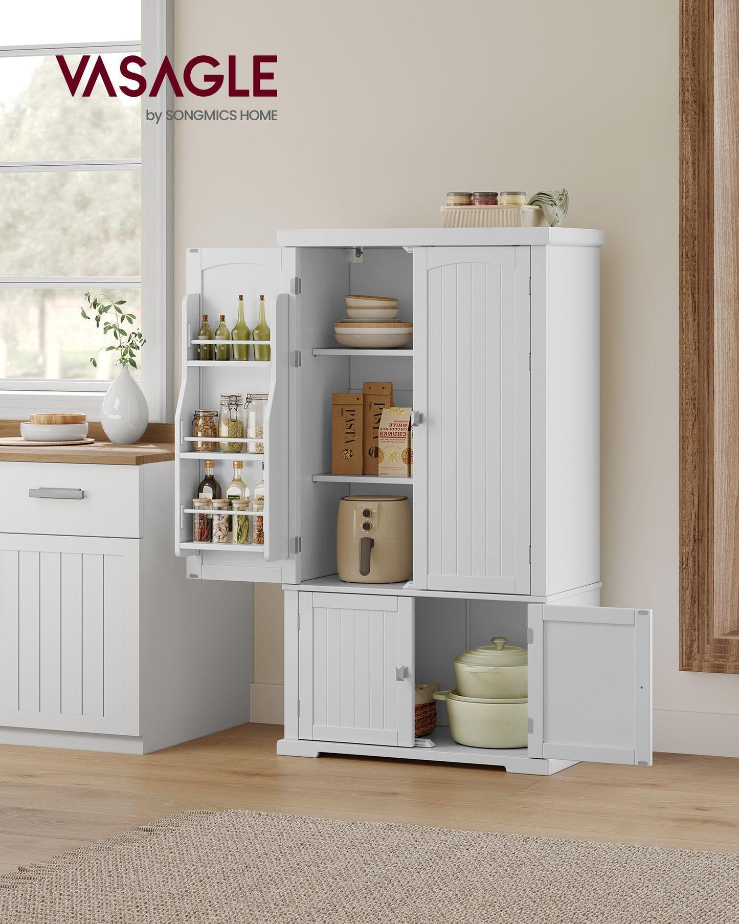 Freestanding Kitchen Pantry Cabinet FredCo