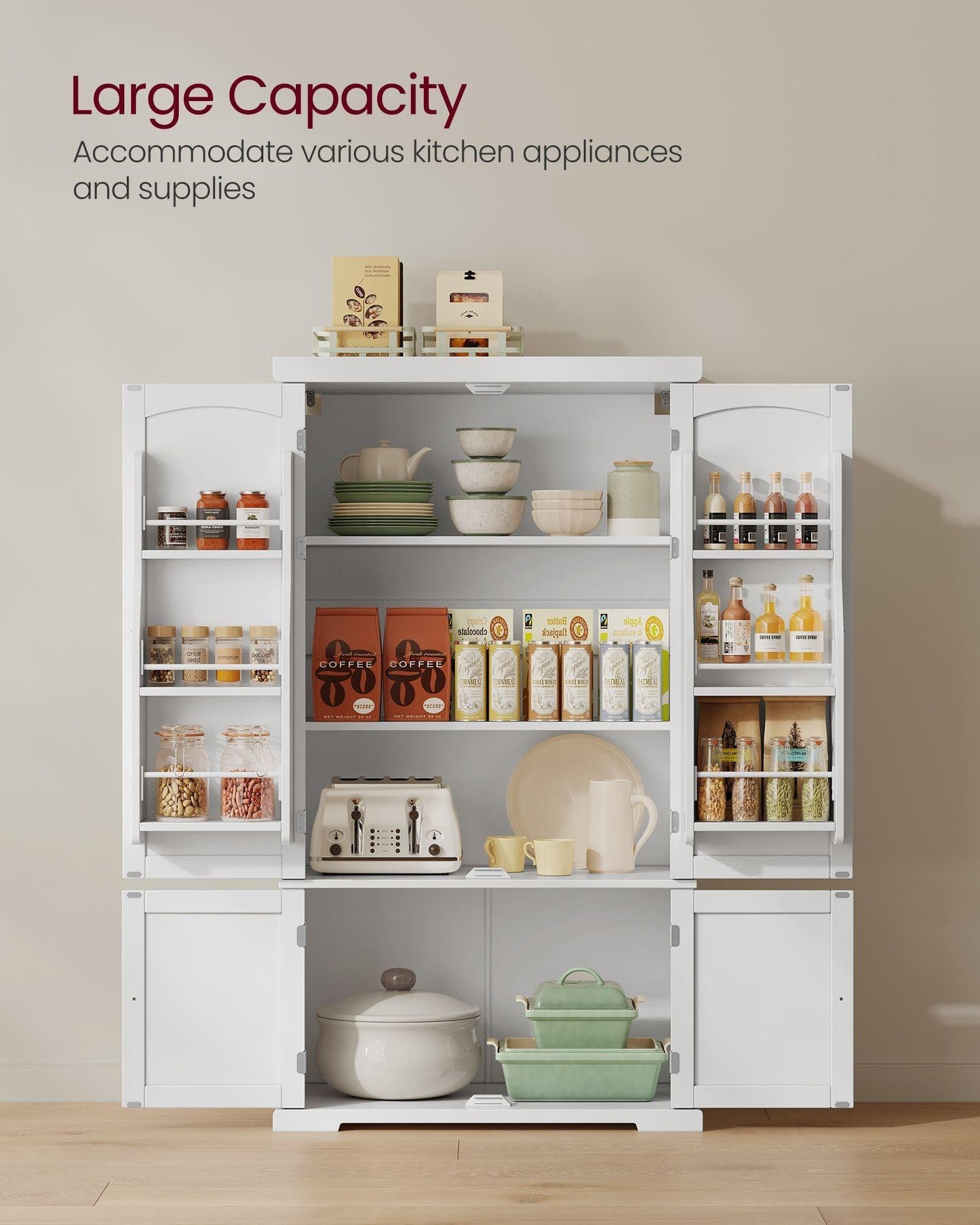 Freestanding Kitchen Pantry Cabinet FredCo