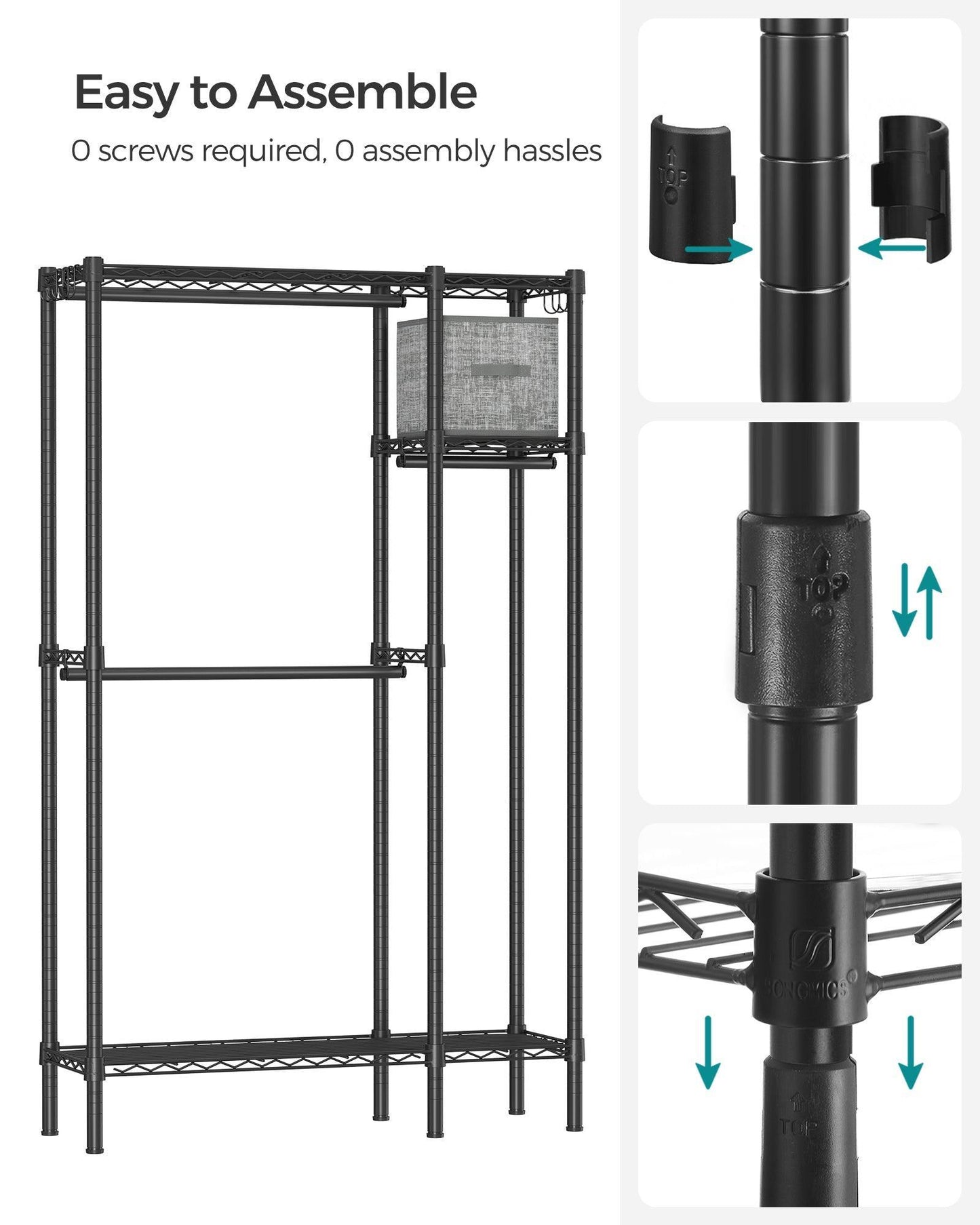 Freestanding Portable Garment Rack FredCo