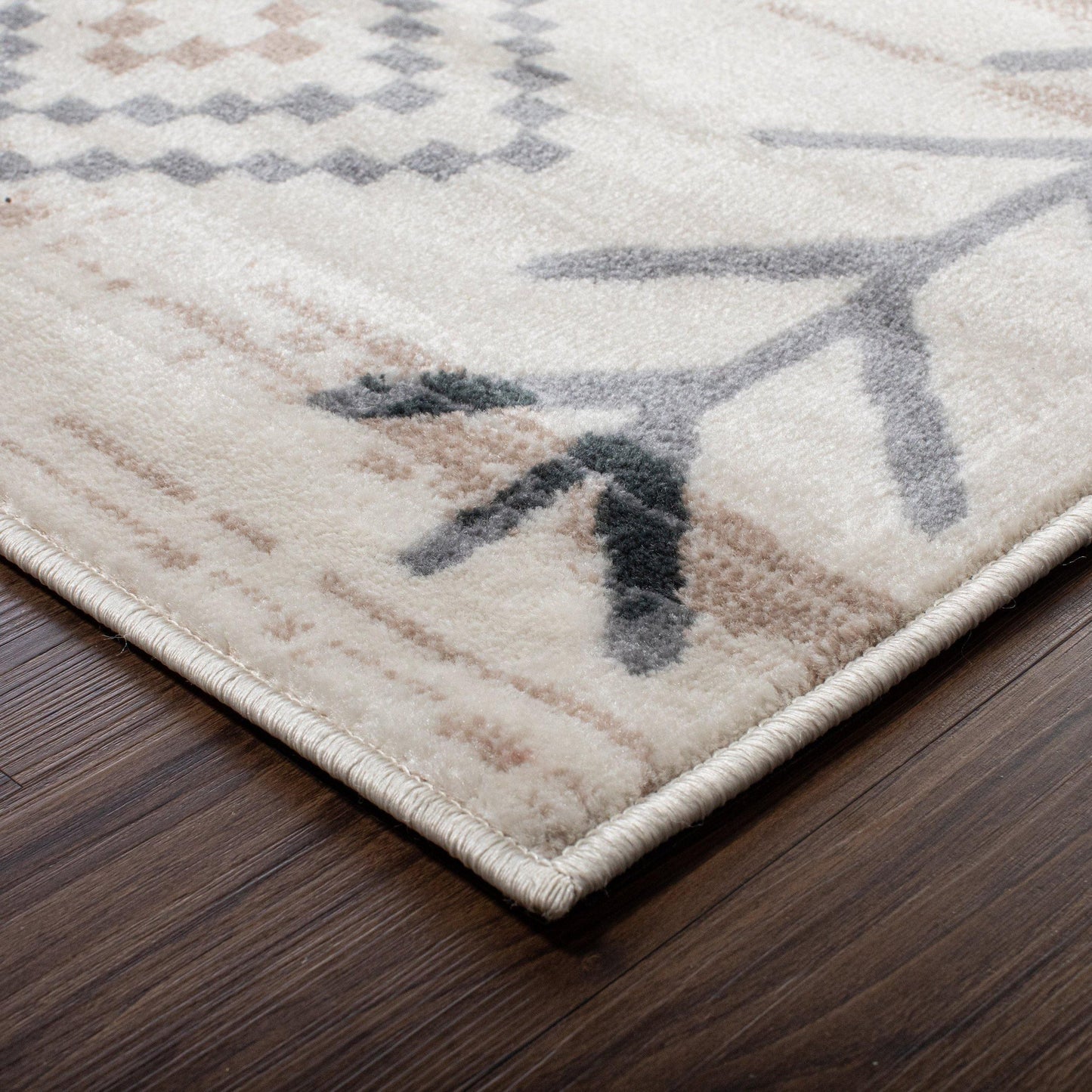 Gared Traditional Southwestern Rustic Tribal Rug FredCo