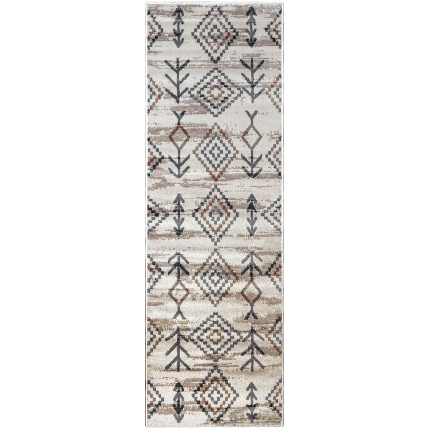Gared Traditional Southwestern Rustic Tribal Rug FredCo