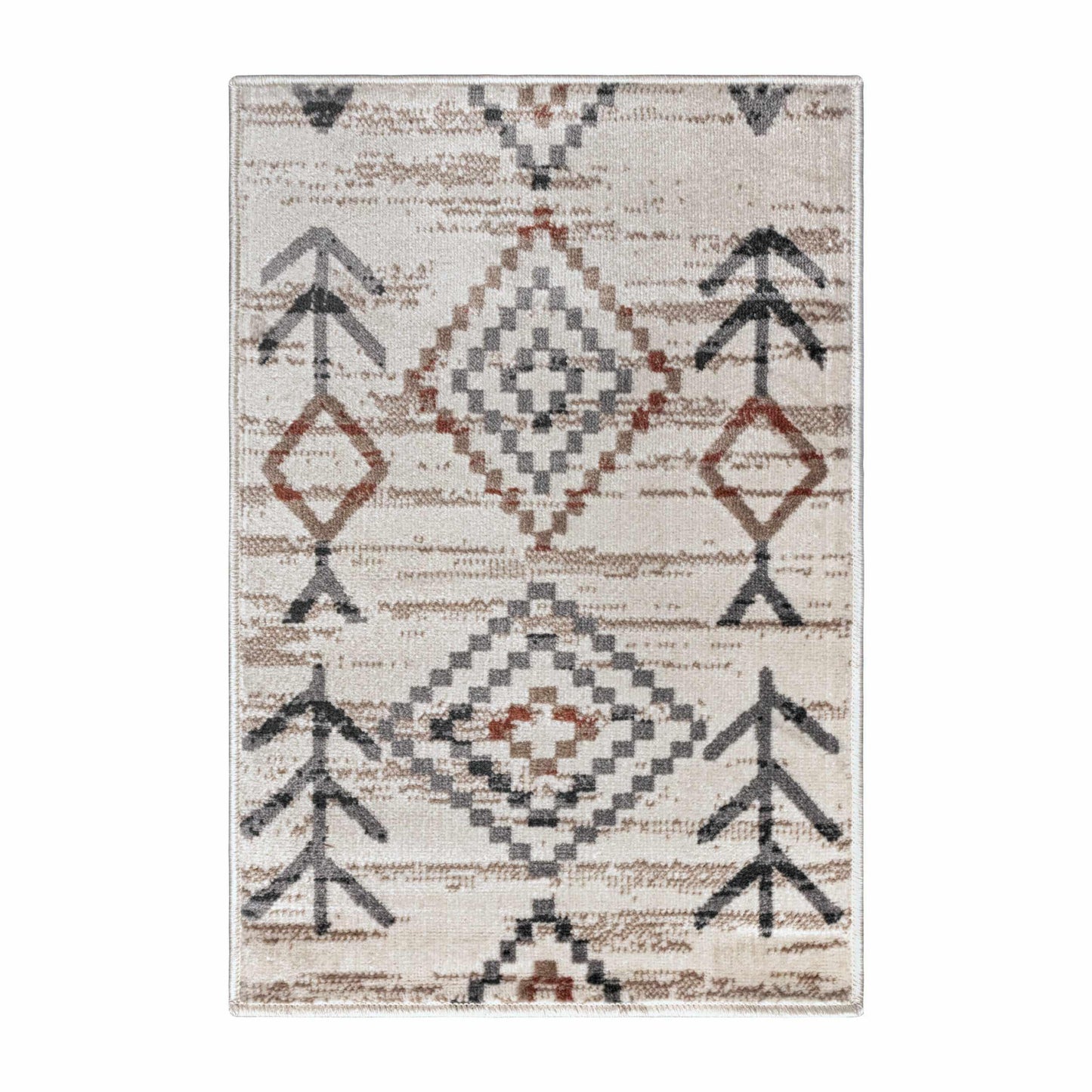 Gared Traditional Southwestern Rustic Tribal Rug FredCo