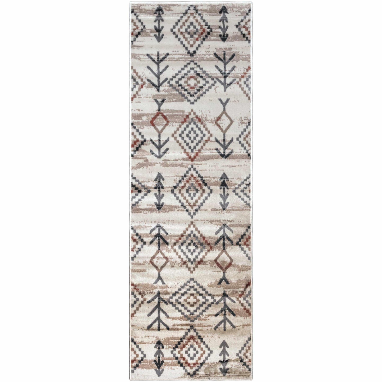 Gared Traditional Southwestern Rustic Tribal Rug FredCo