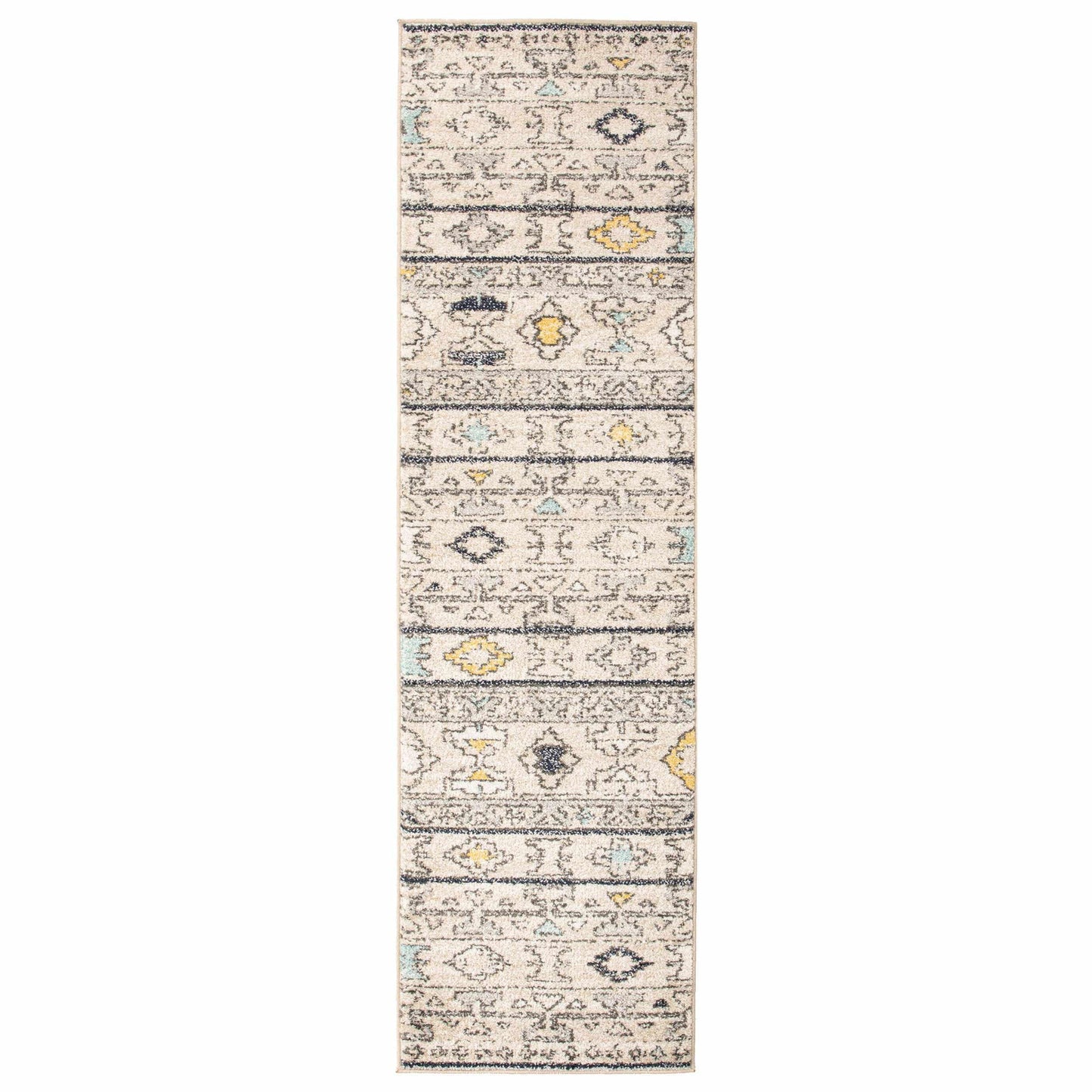 Hardyn Traditional Mid-Century Tribal Charcoal Rug FredCo