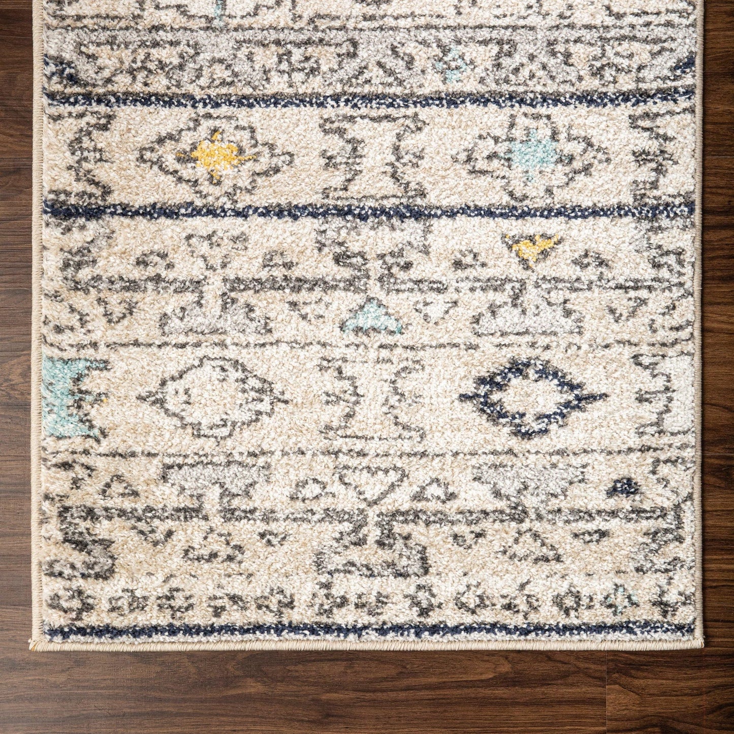 Hardyn Traditional Mid-Century Tribal Charcoal Rug FredCo