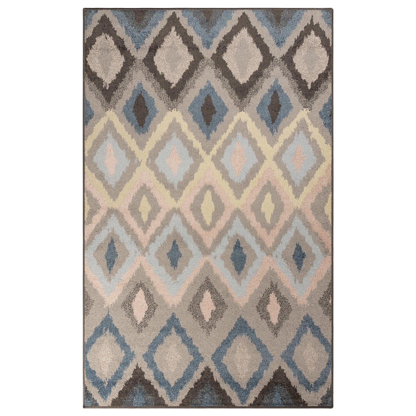 Harlequinn Contemporary Ikat Diamond Design Rug FredCo