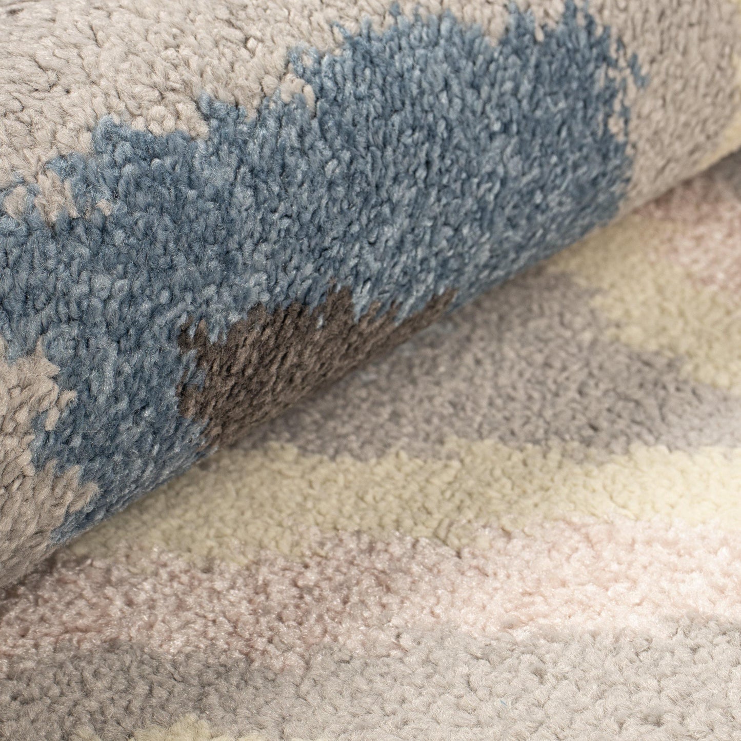 Harlequinn Contemporary Ikat Diamond Design Rug FredCo
