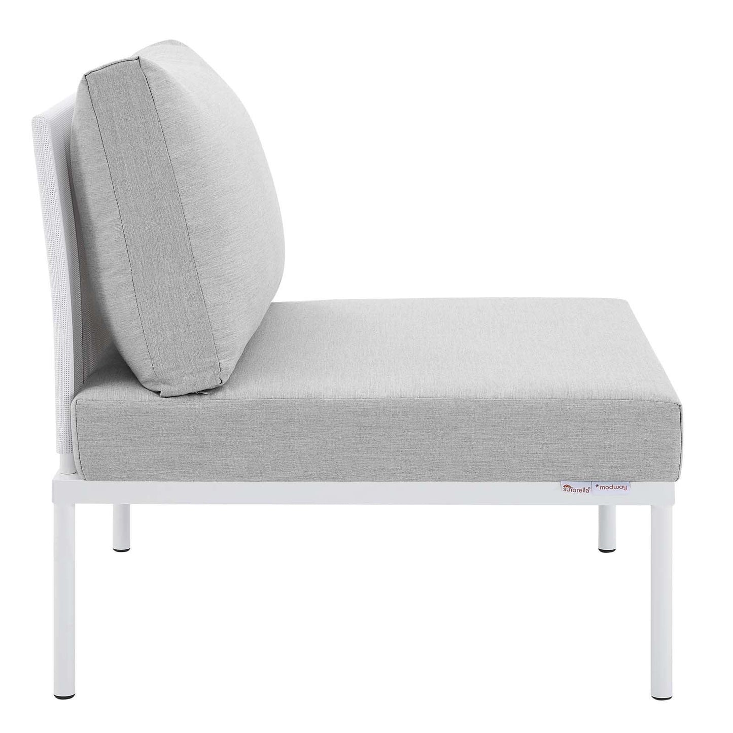Harmony 4-Piece Sunbrella Outdoor Patio Aluminum Seating Set, EEI-4690 FredCo