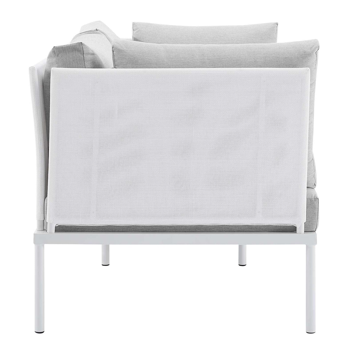 Harmony 4-Piece Sunbrella Outdoor Patio Aluminum Seating Set, EEI-4690 FredCo