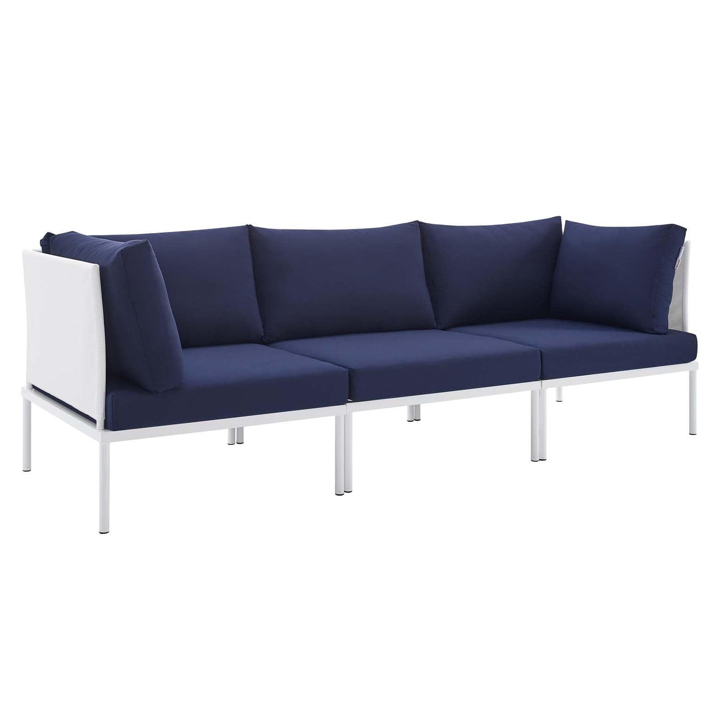 Harmony Sunbrella Outdoor Patio Aluminum Sofa, EEI-4967 FredCo